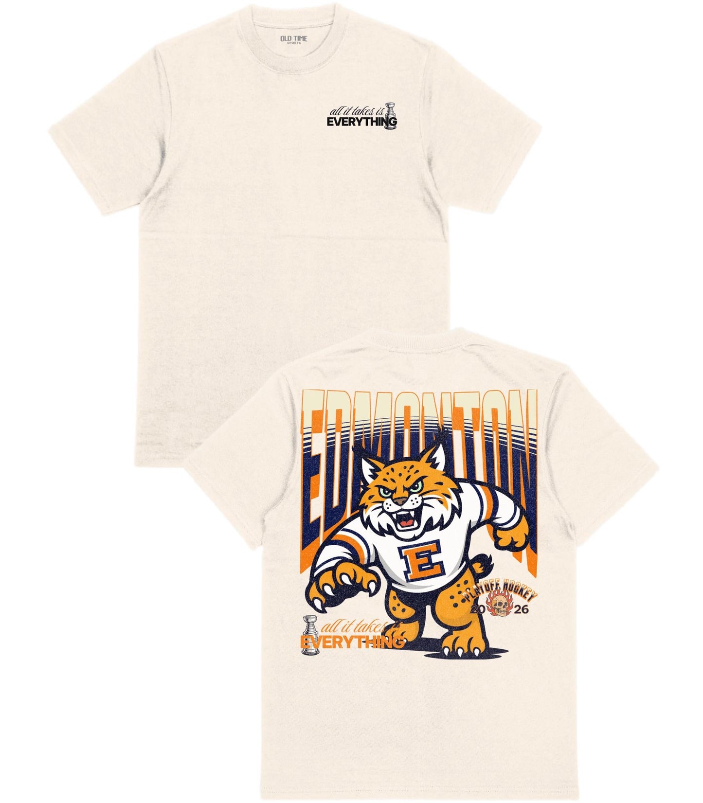 Edmonton Playoff Hockey T-Shirt - Old Time Sports