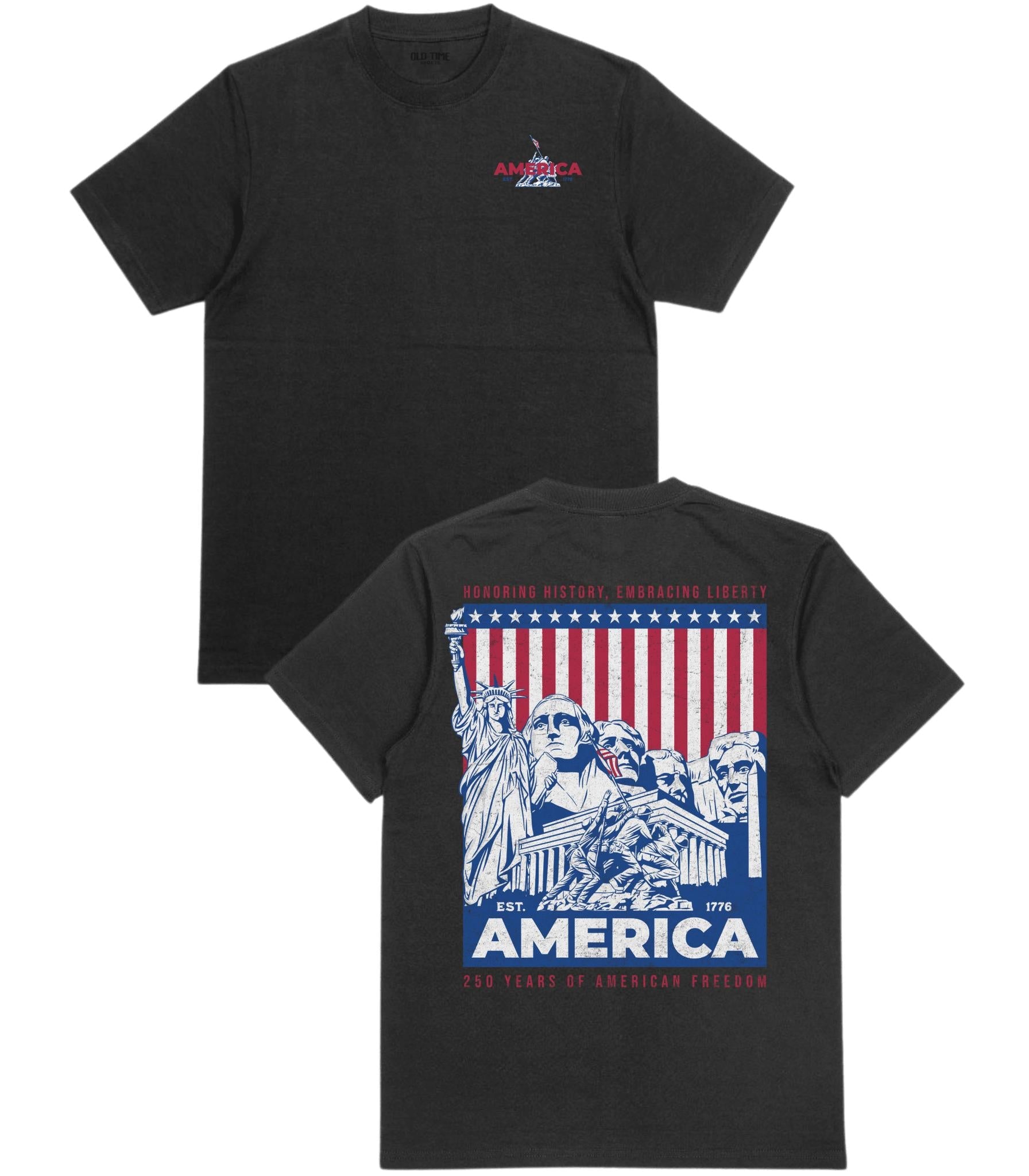 Embracing Liberty T-Shirt - Old Time Sports