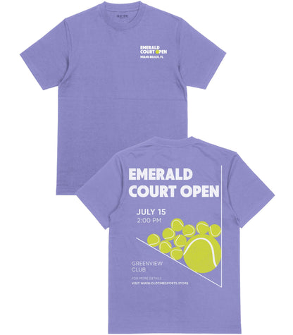 Emerald Court Open T-shirt - Old Time Sports