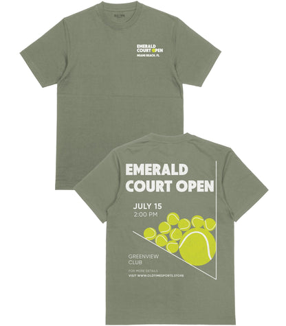 Emerald Court Open T-shirt - Old Time Sports