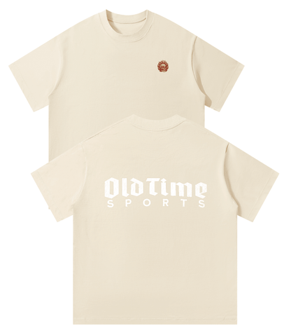 Flaming Skull Heavyweight Tee - Old Time Sports