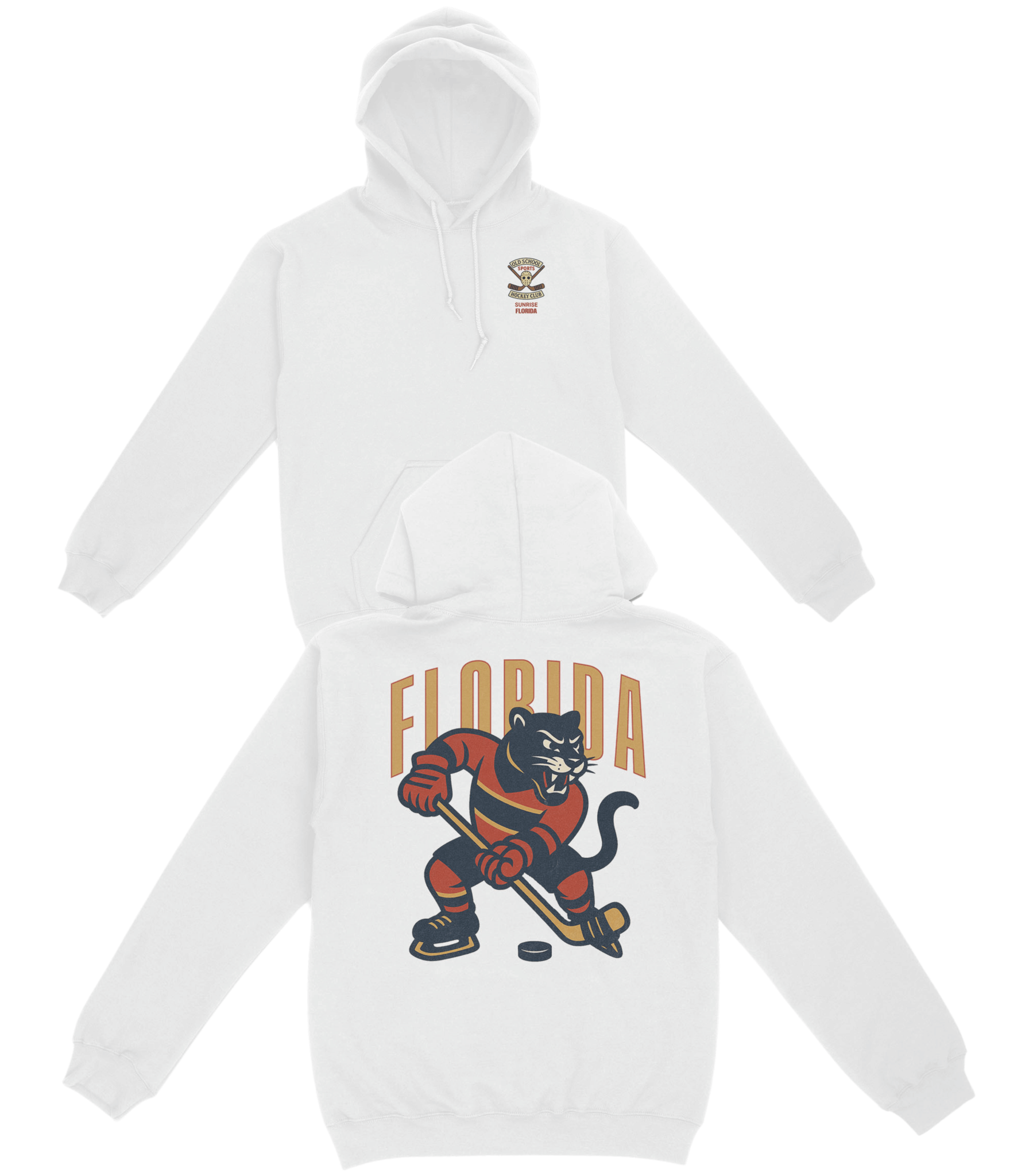 Florida Hockey v1 Basic Hoodie - Old Time Sports