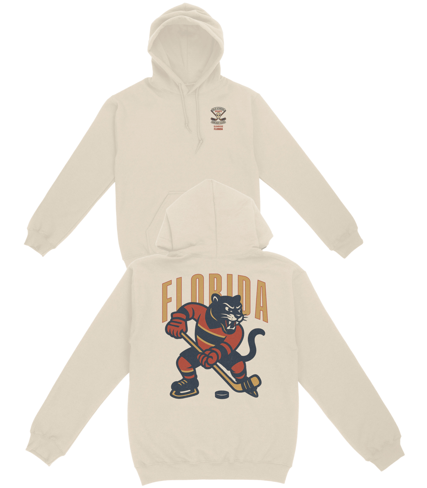 Florida Hockey v1 Basic Hoodie - Old Time Sports