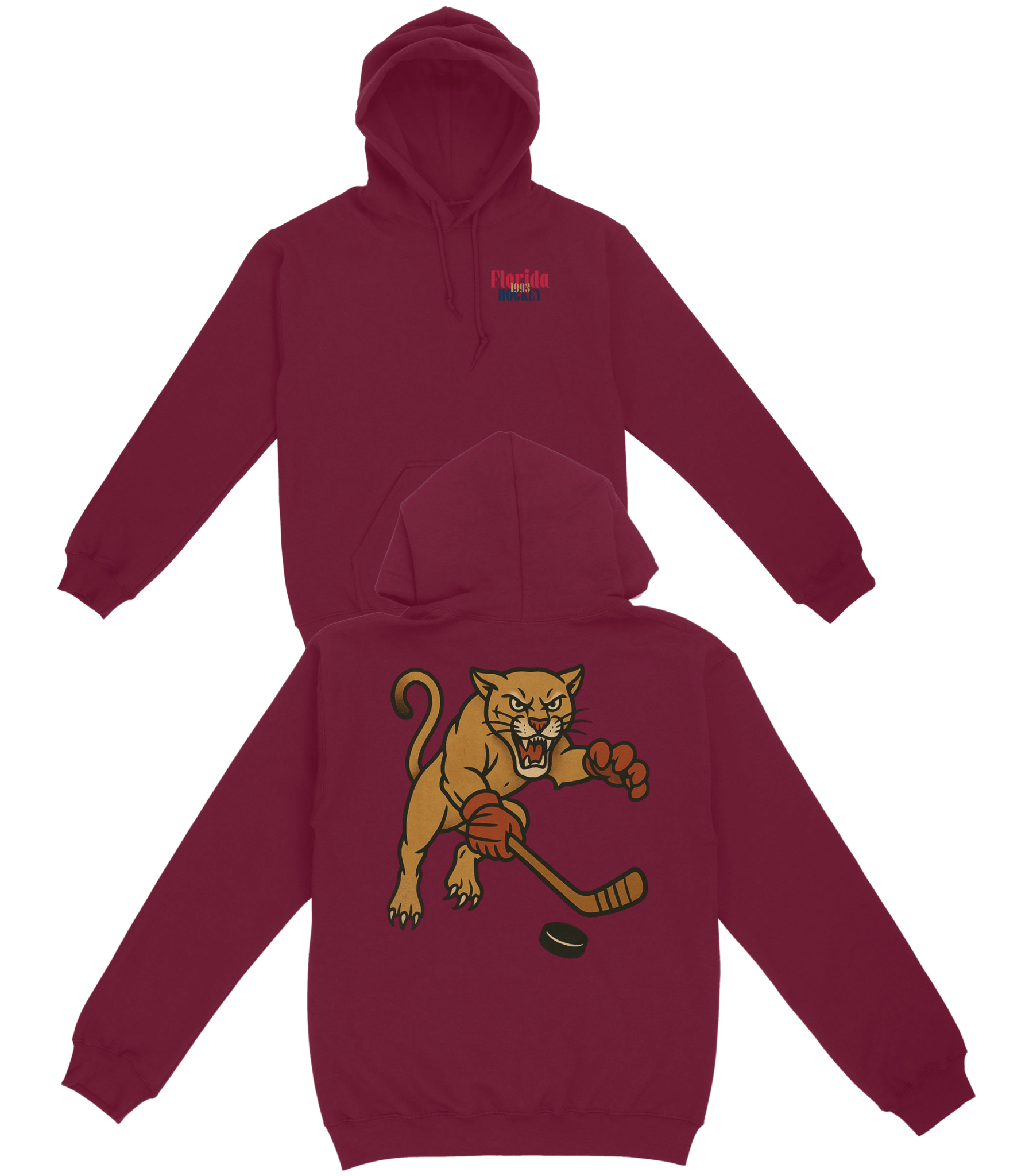 Florida Hockey v2 Basic Hoodie - Old Time Sports