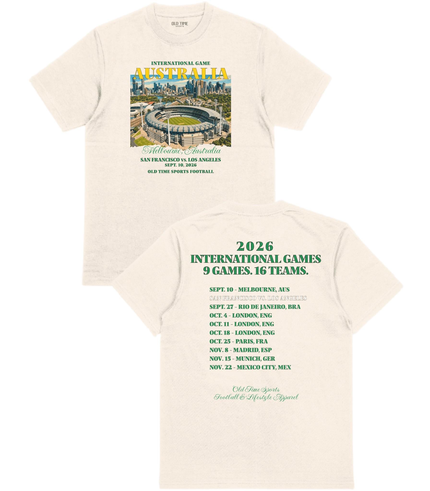 Football in Australia T-Shirt - Old Time Sports