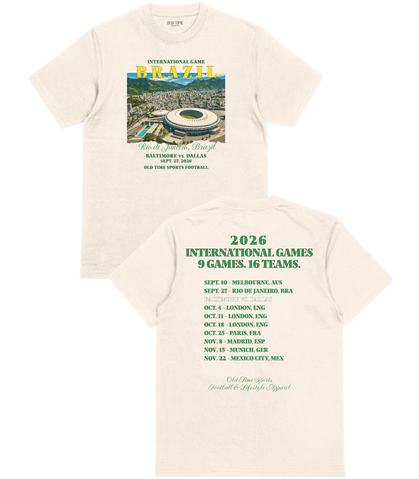 Football in Brazil T-Shirt - Old Time Sports