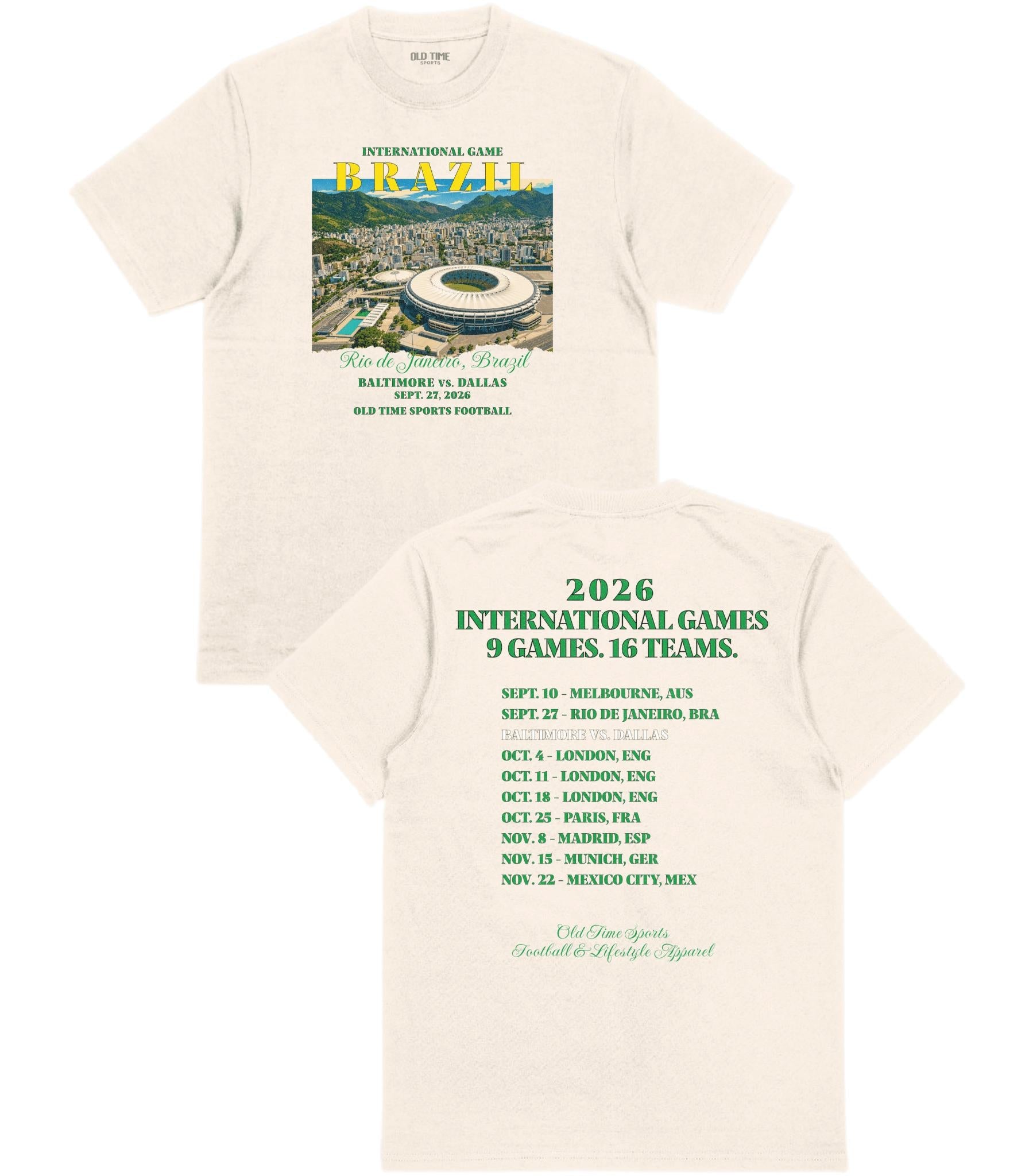 Football in Brazil T-Shirt - Old Time Sports