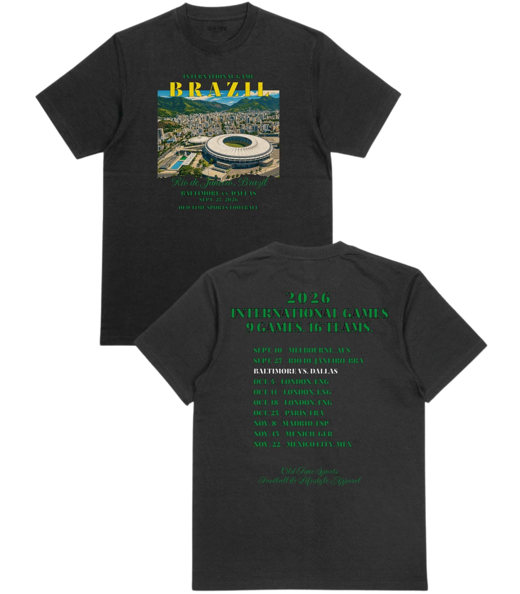 Football in Brazil T-Shirt - Old Time Sports