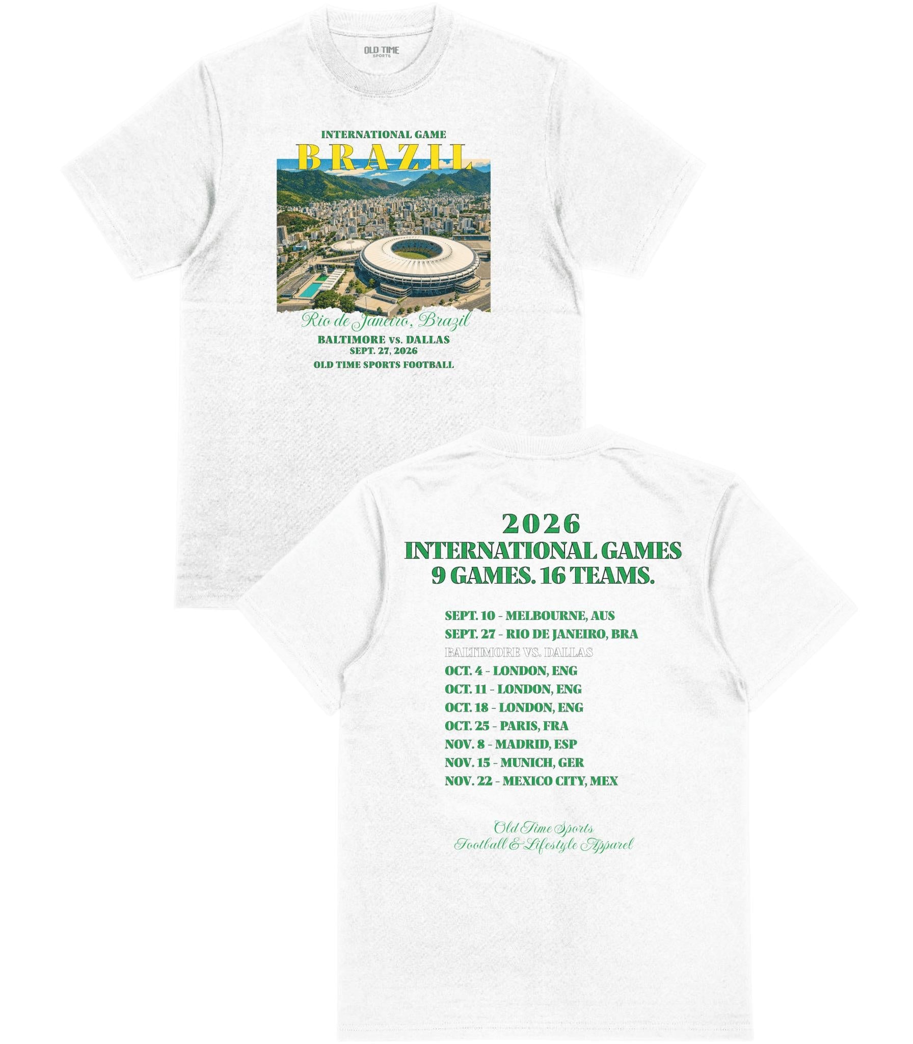 Football in Brazil T-Shirt - Old Time Sports