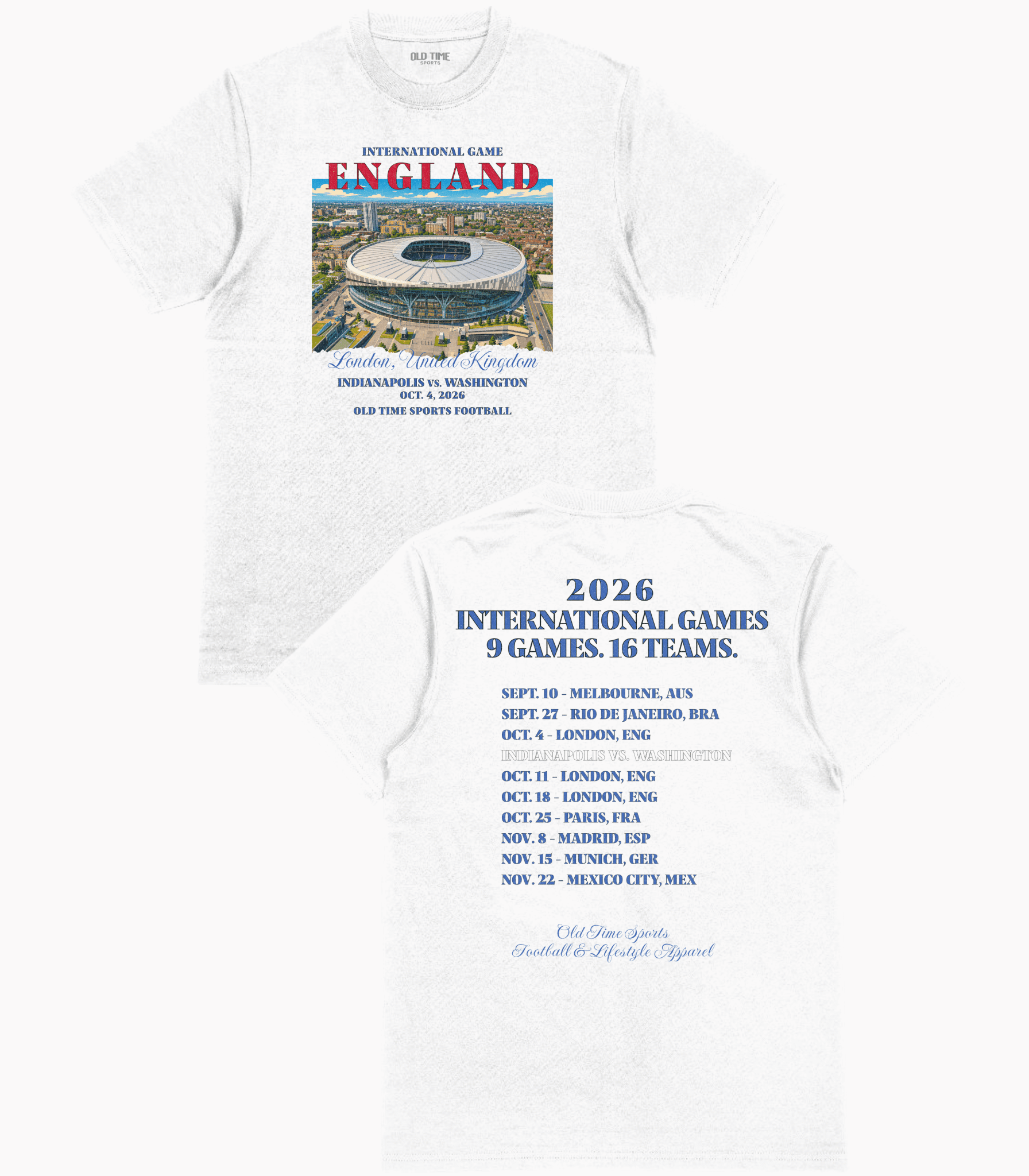 Football in England v1 T-Shirt - Old Time Sports