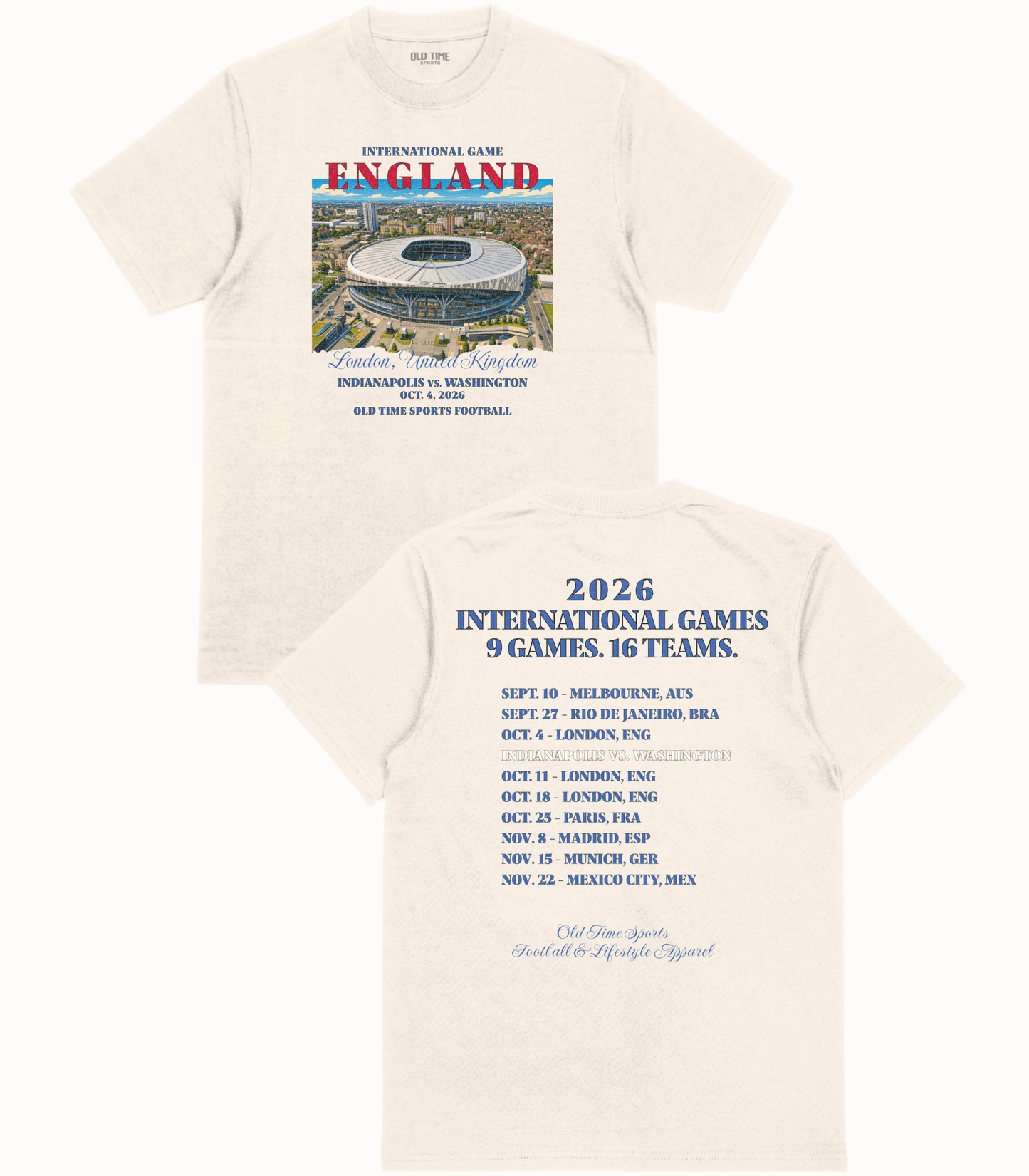 Football in England v1 T-Shirt - Old Time Sports