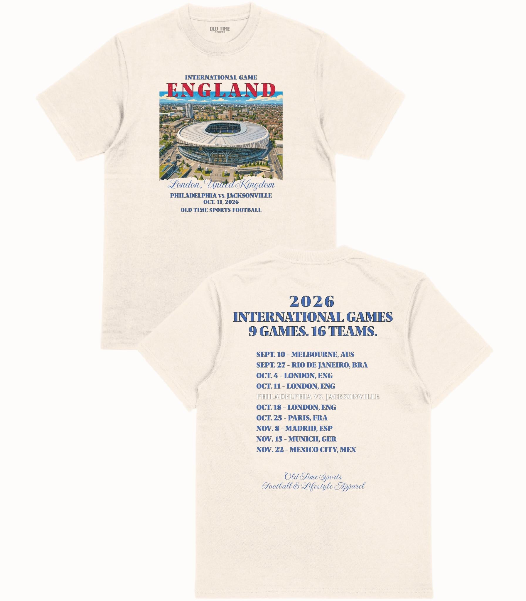 Football in England v2 T-Shirt - Old Time Sports