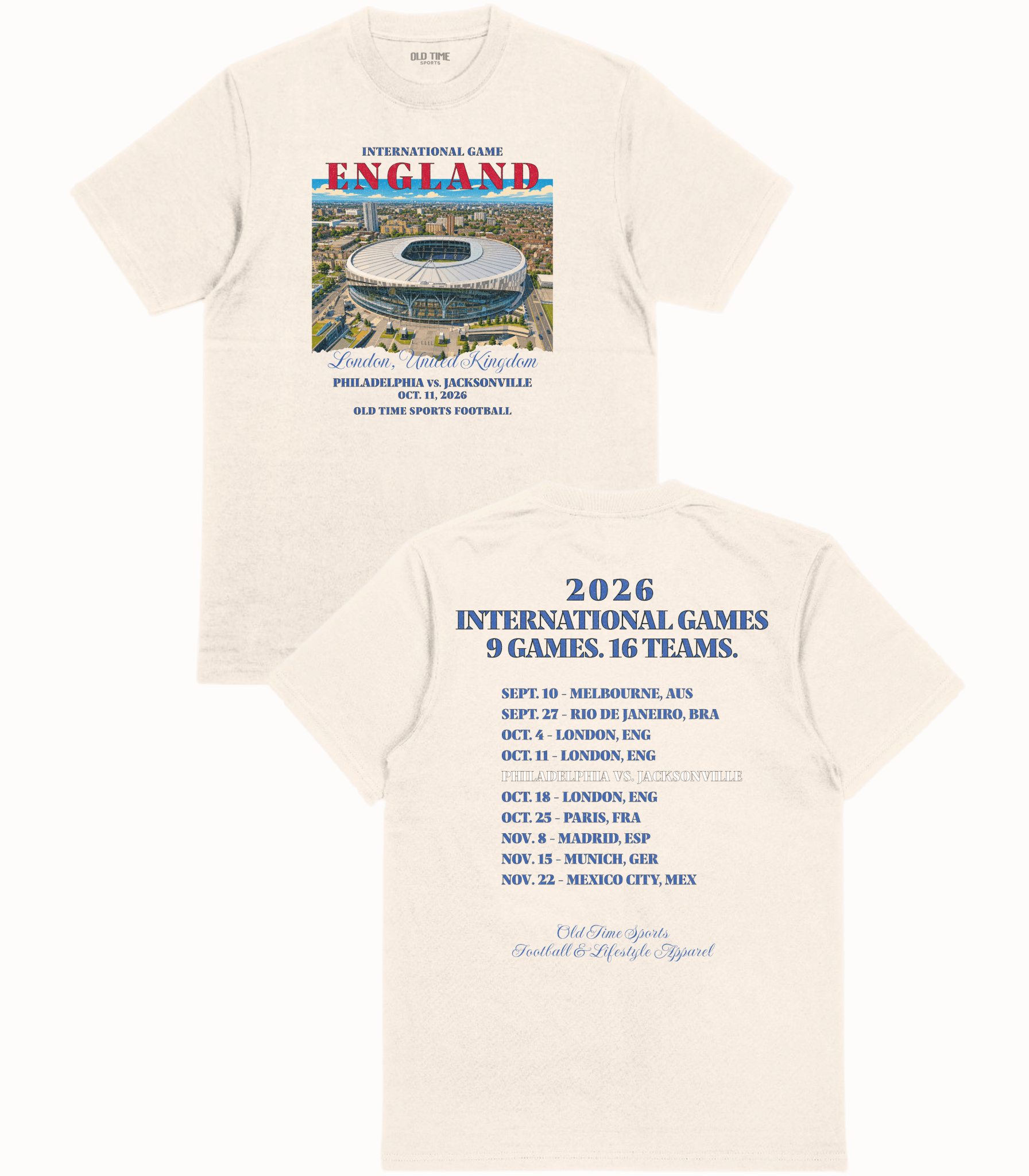 Football in England v2 T-Shirt - Old Time Sports