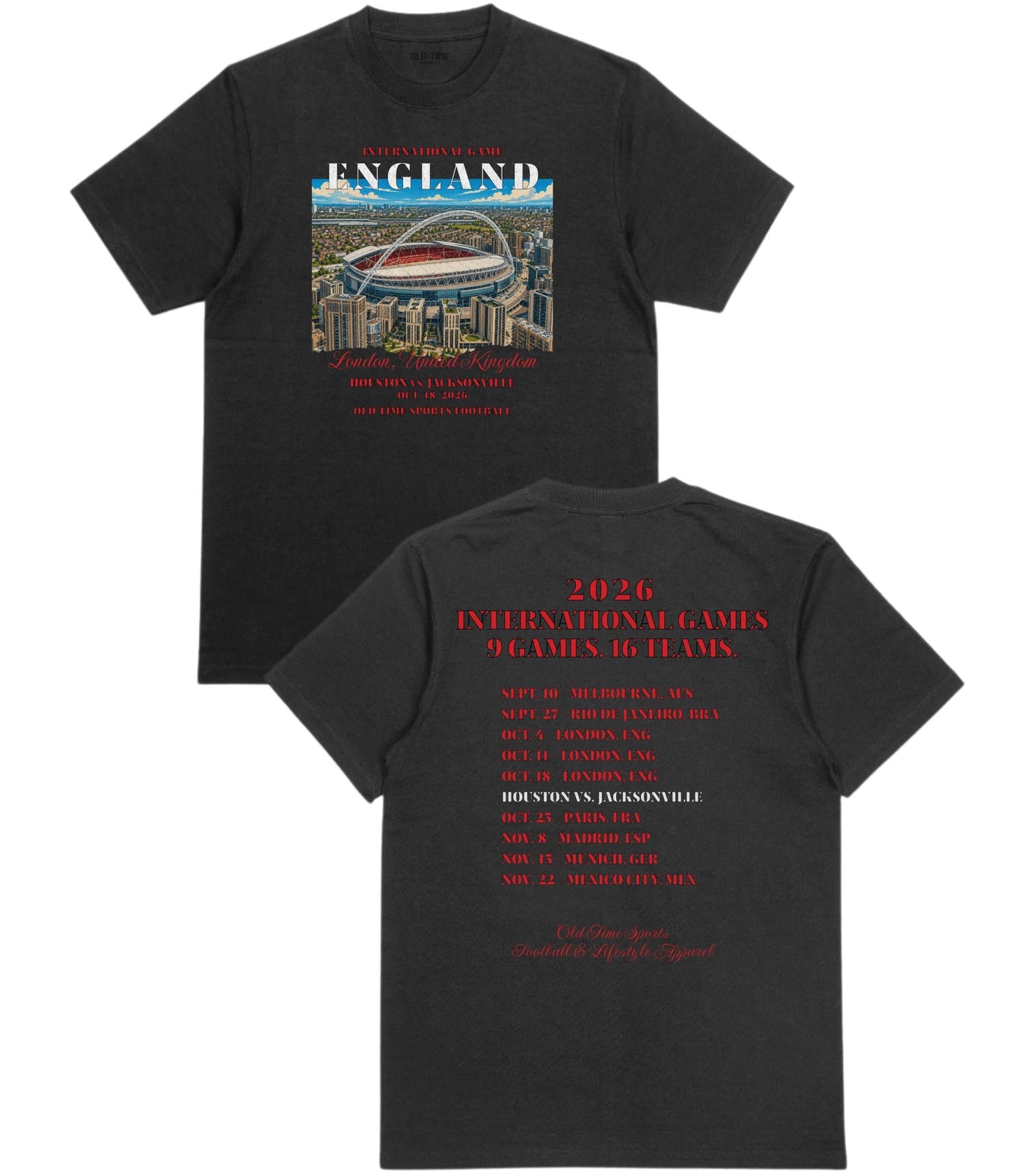 Football in England v3 T-Shirt - Old Time Sports