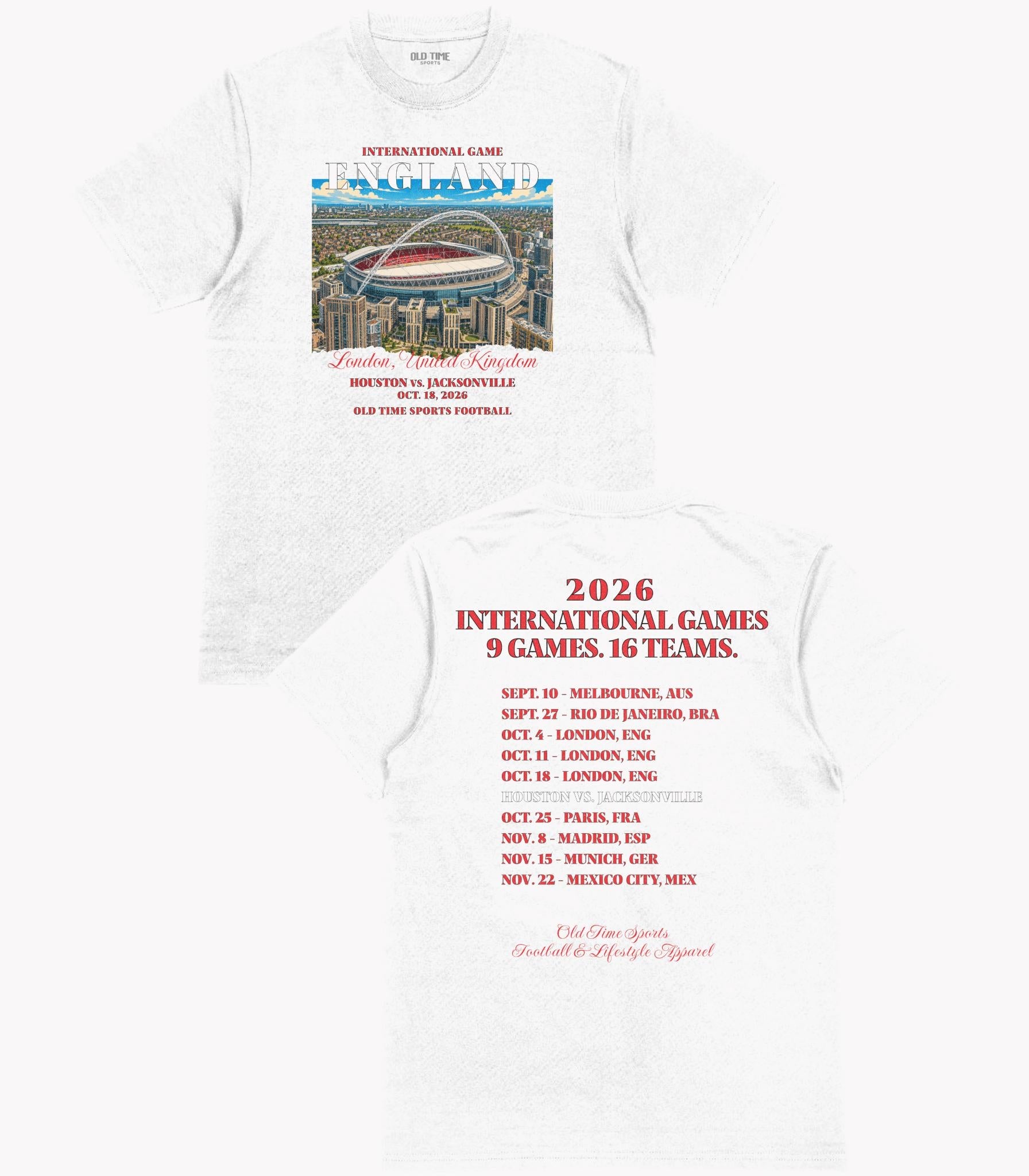 Football in England v3 T-Shirt - Old Time Sports
