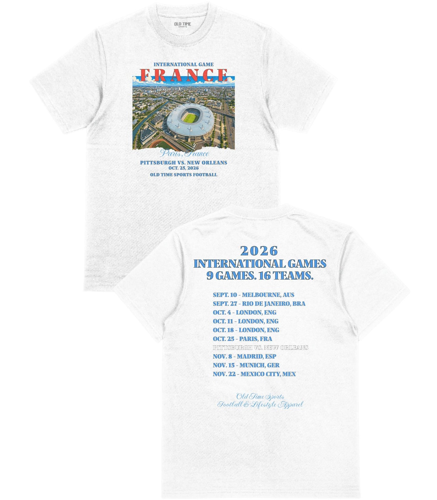 Football in France T-Shirt - Old Time Sports