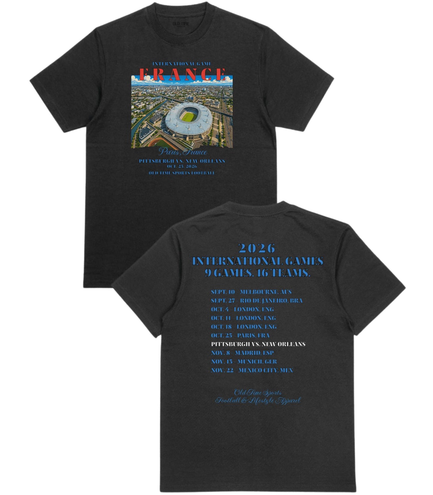 Football in France T-Shirt - Old Time Sports