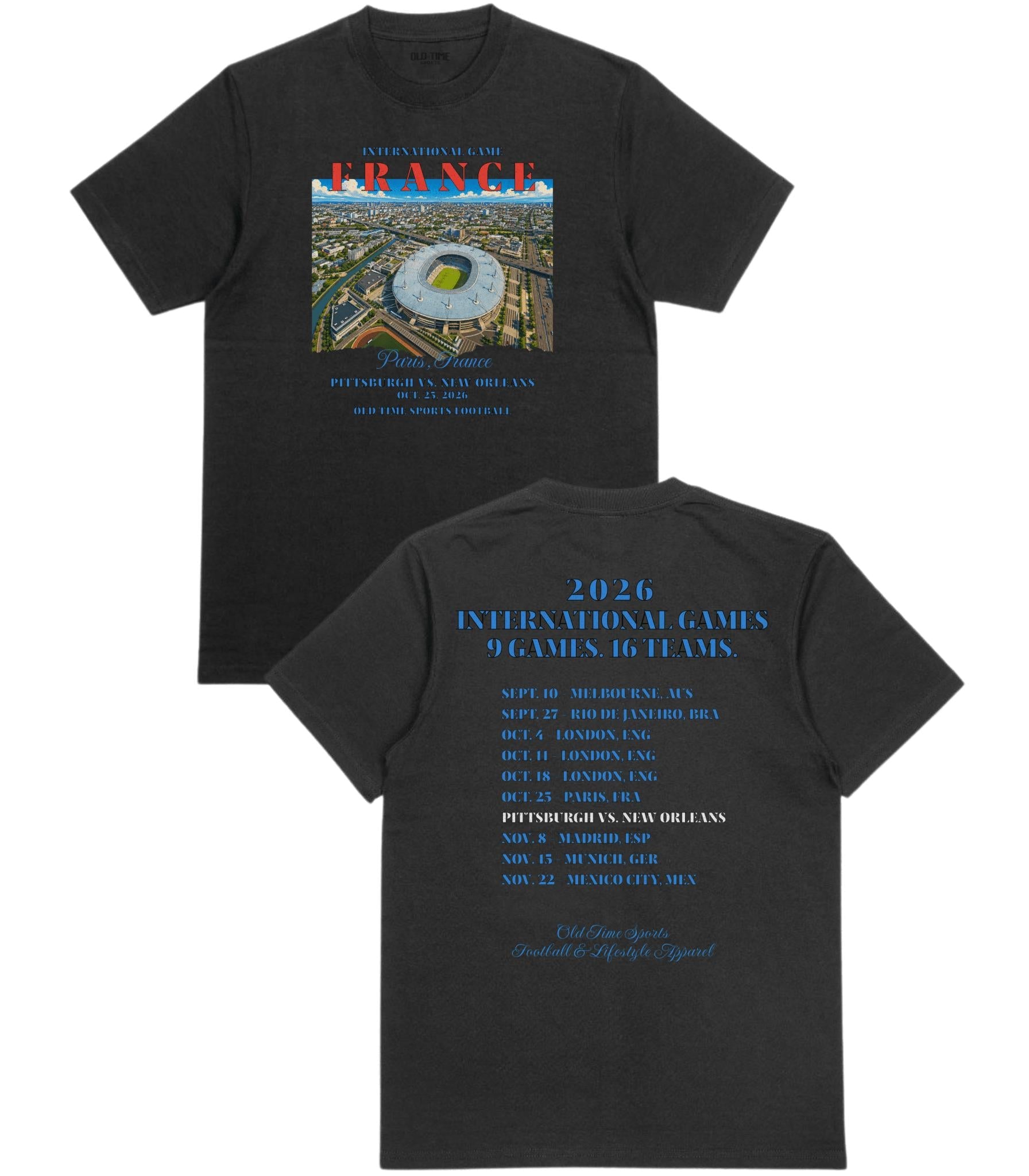 Football in France T-Shirt - Old Time Sports