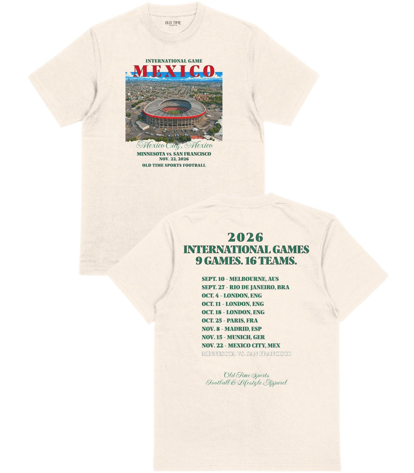 Football in Mexico T-Shirt - Old Time Sports