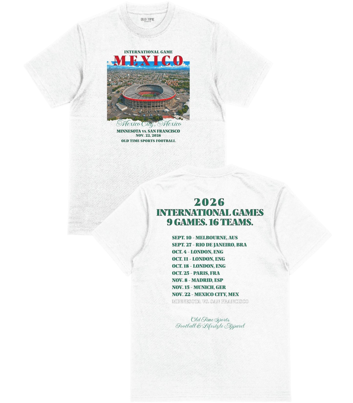 Football in Mexico T-Shirt - Old Time Sports