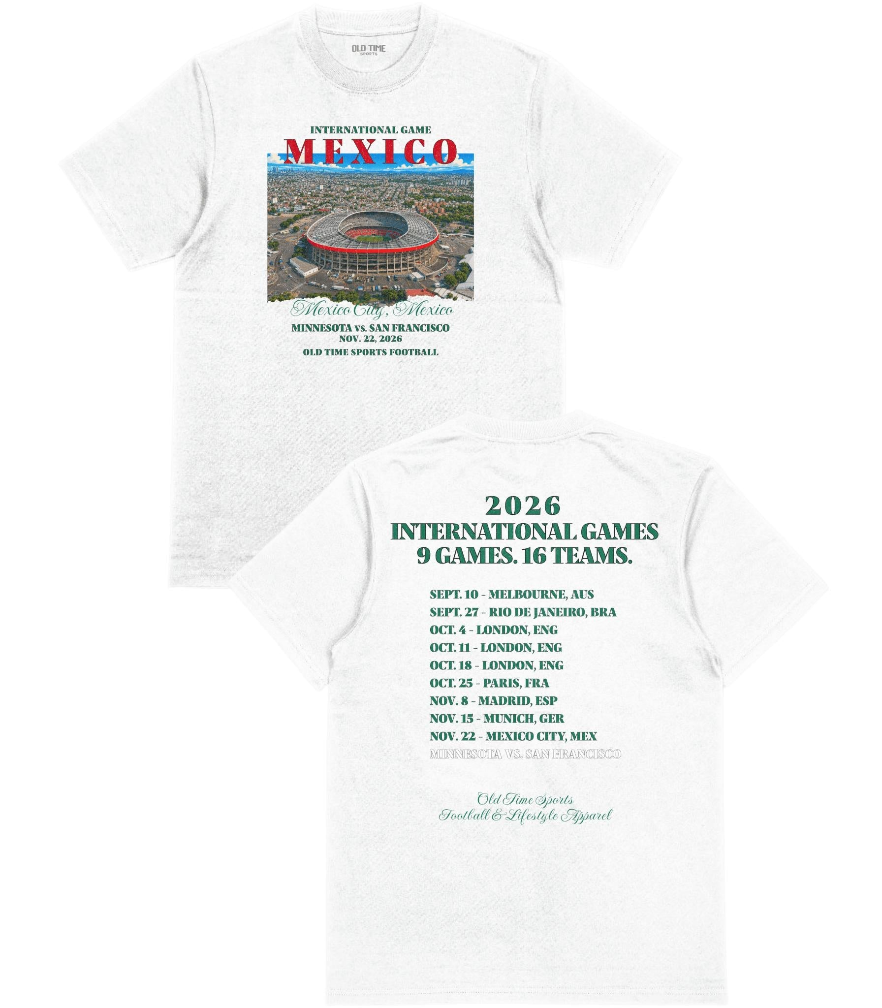 Football in Mexico T-Shirt - Old Time Sports
