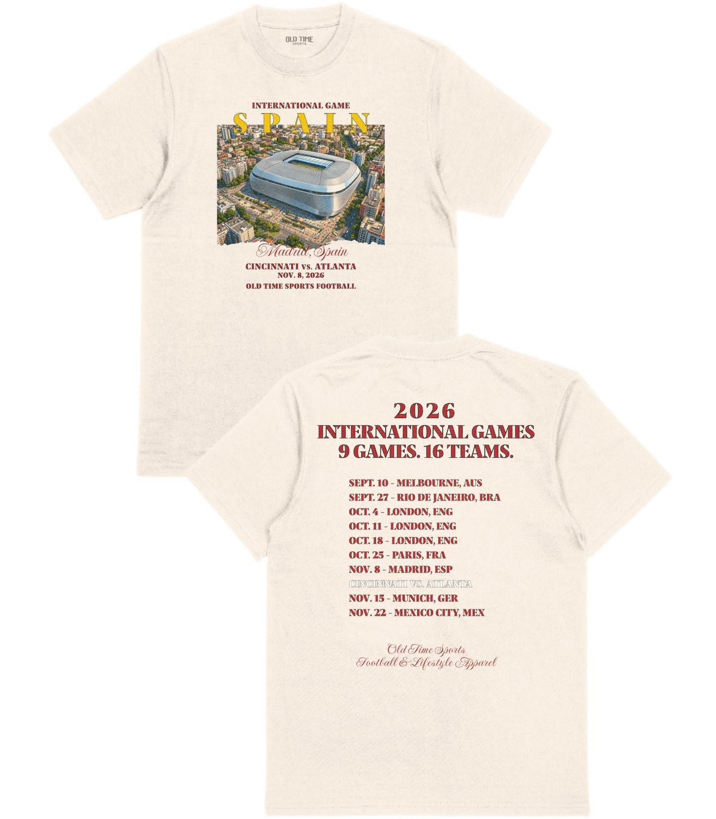 Football in Spain T-Shirt - Old Time Sports