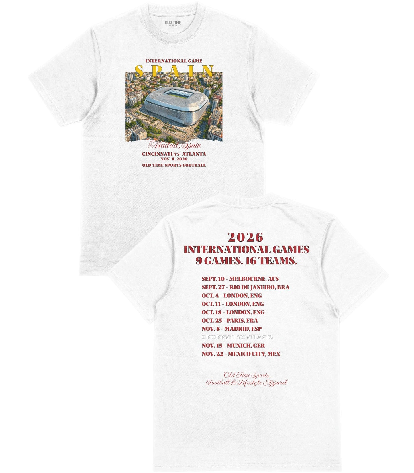 Football in Spain T-Shirt - Old Time Sports