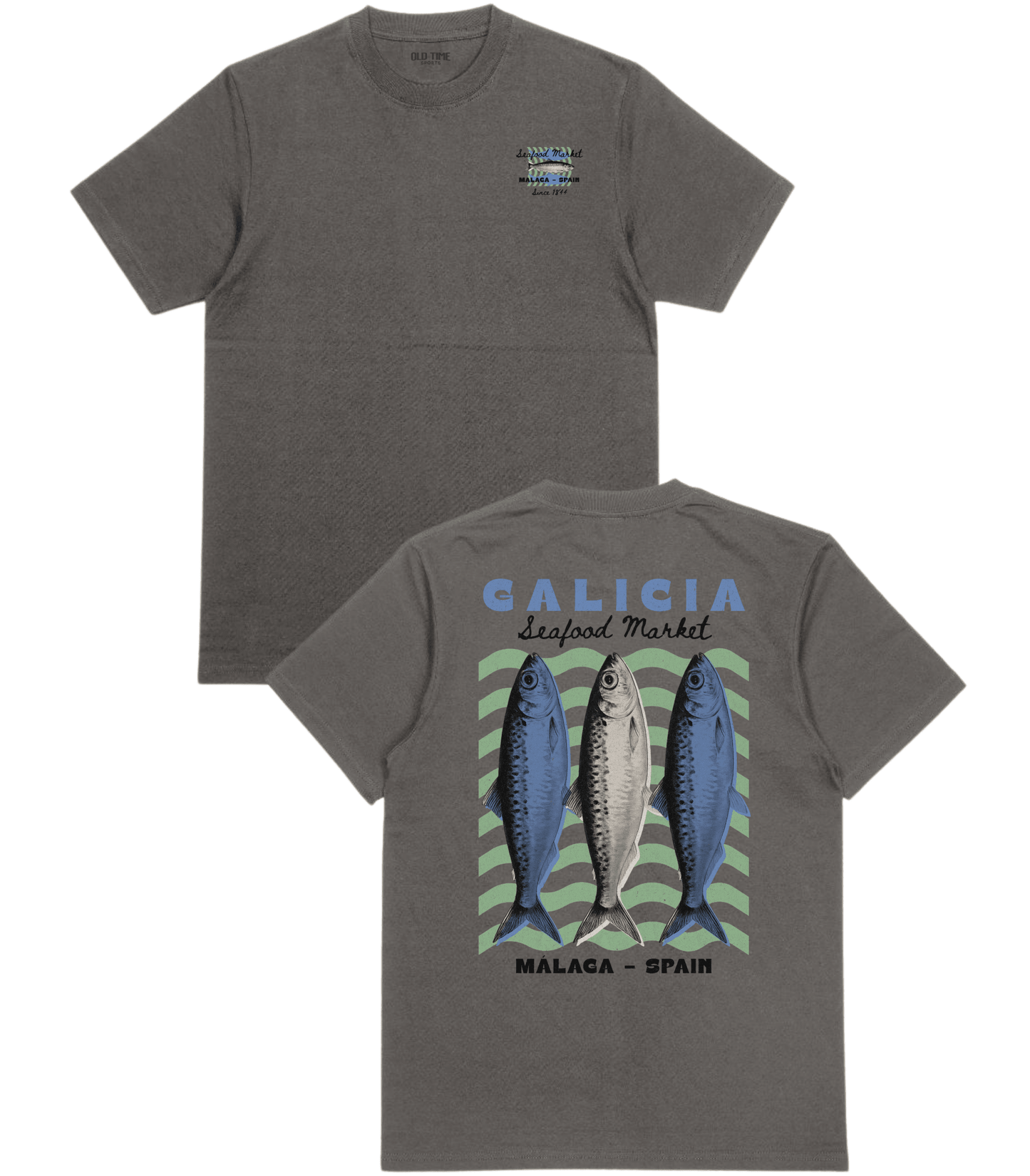 Galicia Seafood Market T-Shirt - Old Time Sports