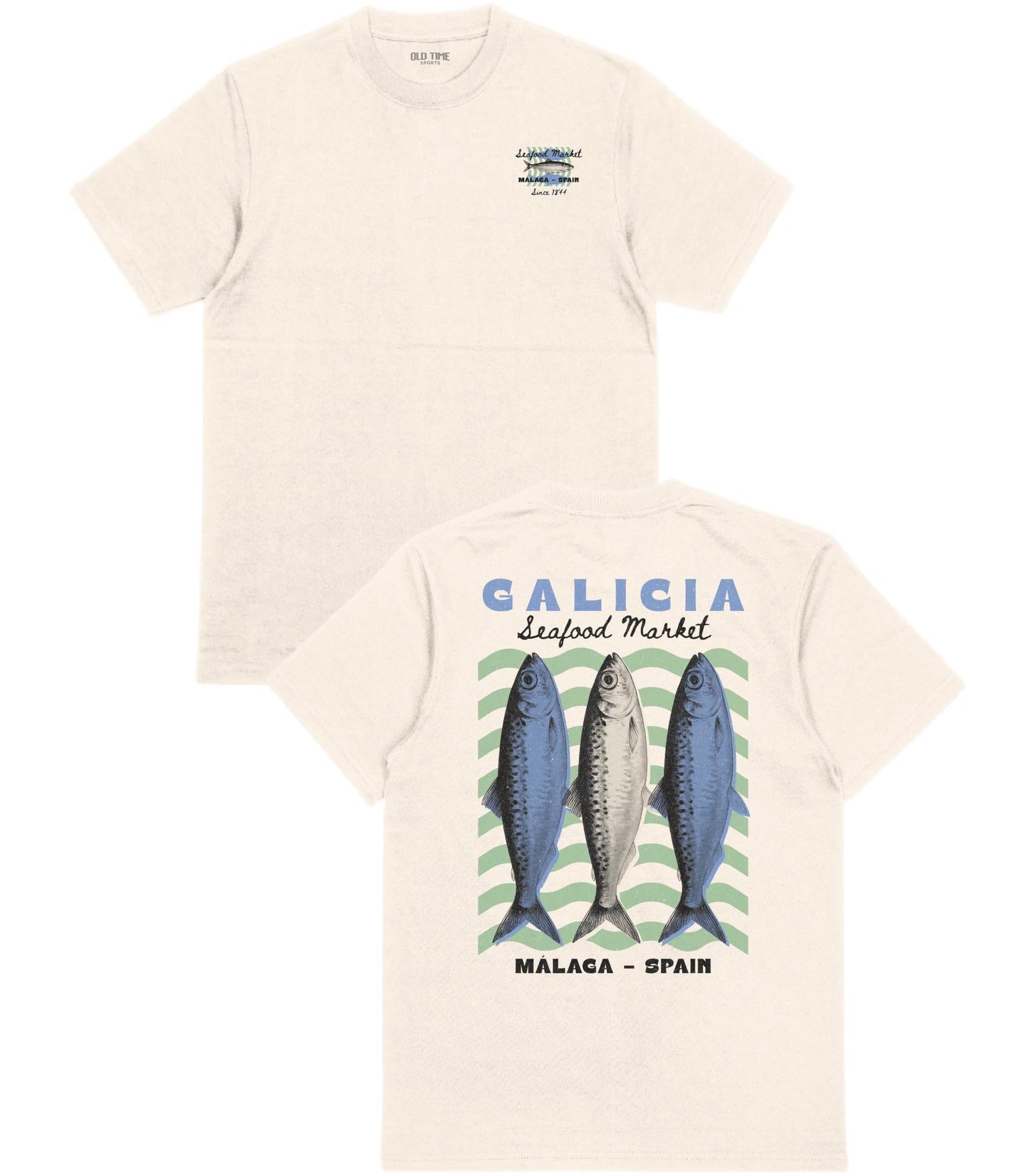 Galicia Seafood Market T-Shirt - Old Time Sports