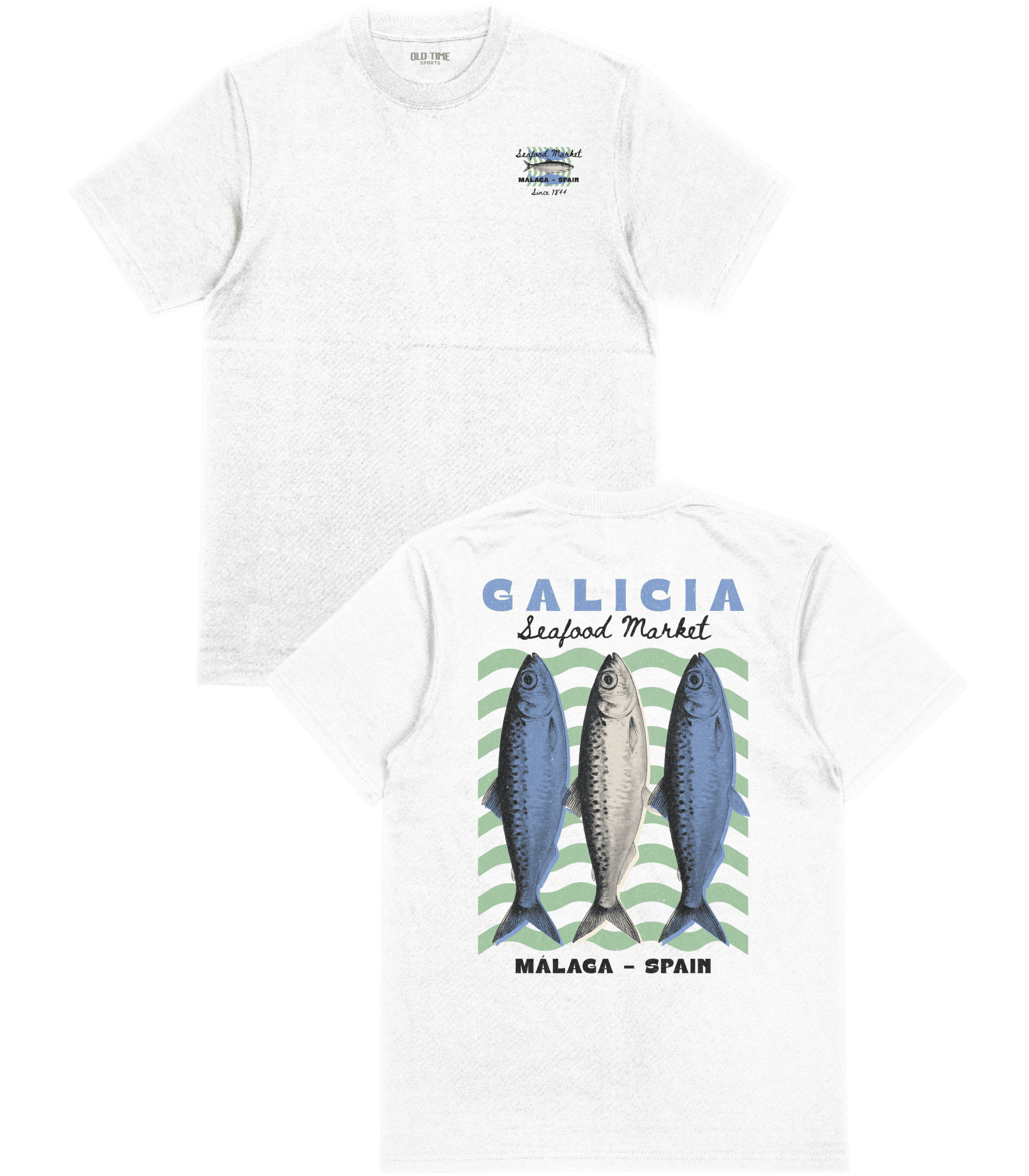 Galicia Seafood Market T-Shirt - Old Time Sports