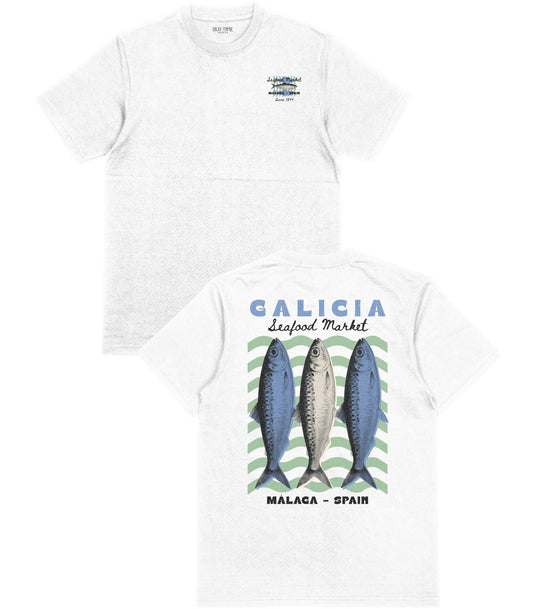 Galicia Seafood Market T-Shirt - Old Time Sports
