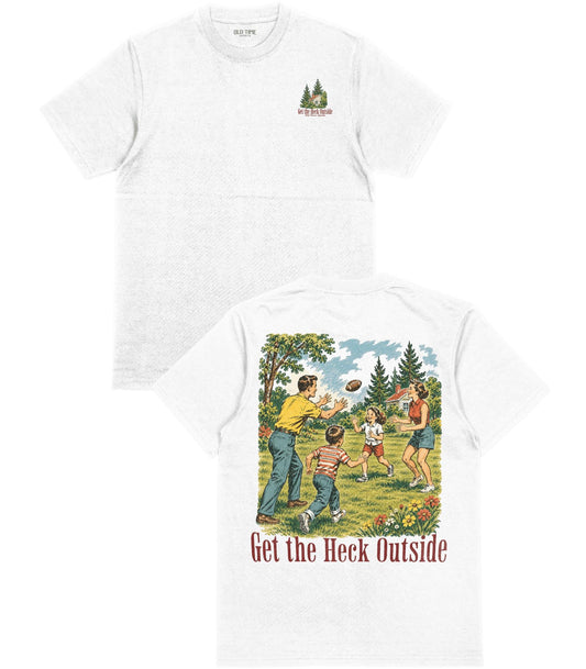 Get the Heck Outside T-Shirt - Old Time Sports
