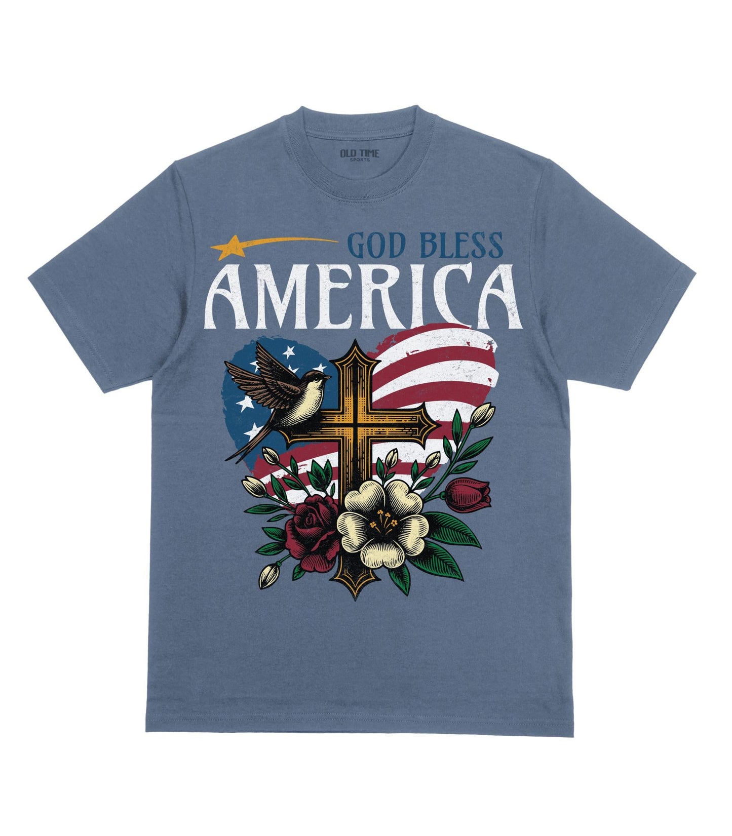 God & Country v2 T-Shirt - Old Time Sports