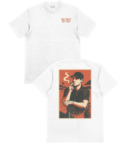 Golf Darts Don't Count v1 T-Shirt - Old Time Sports