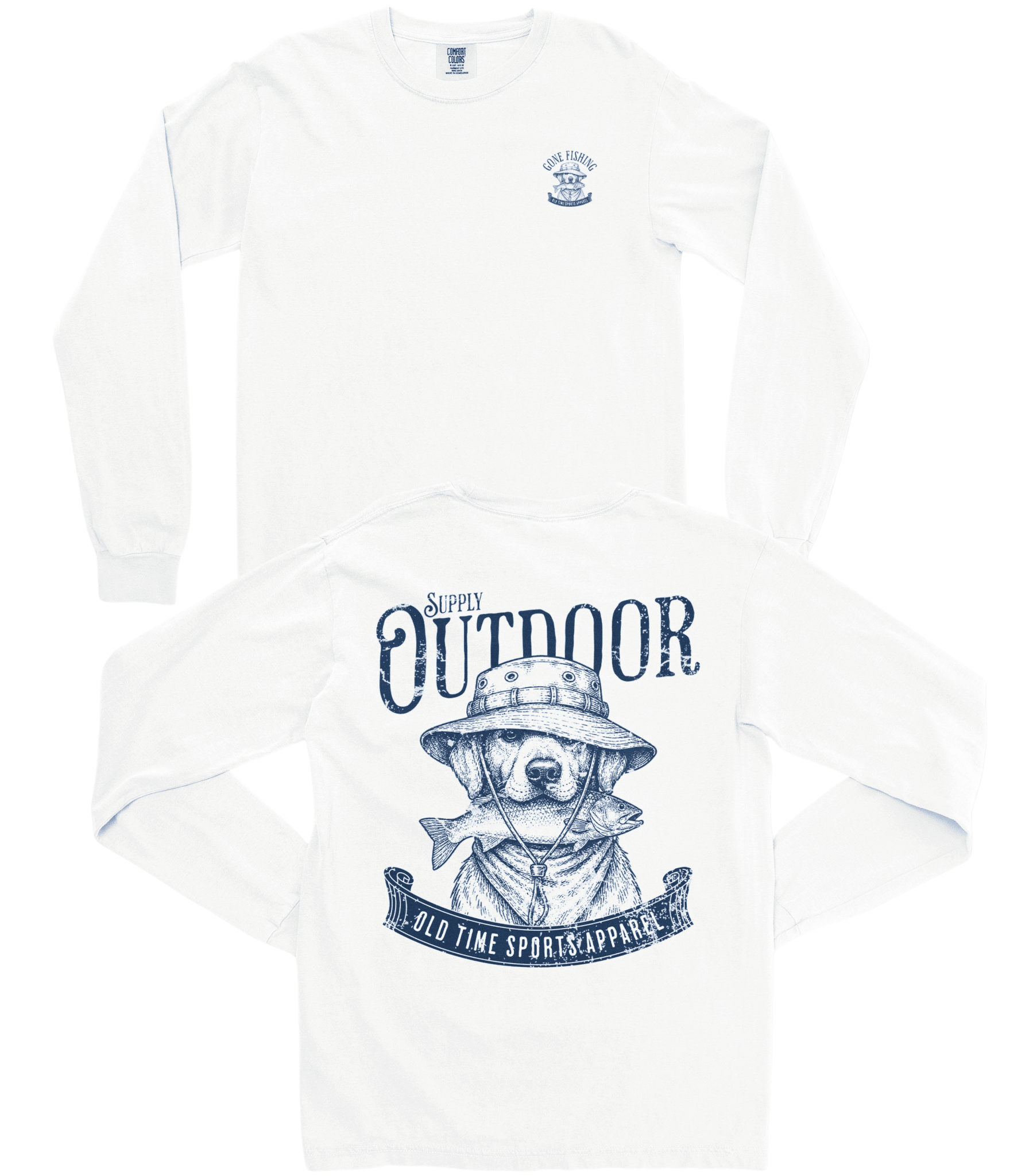 Gone Fishing Long-Sleeve Tee - Old Time Sports