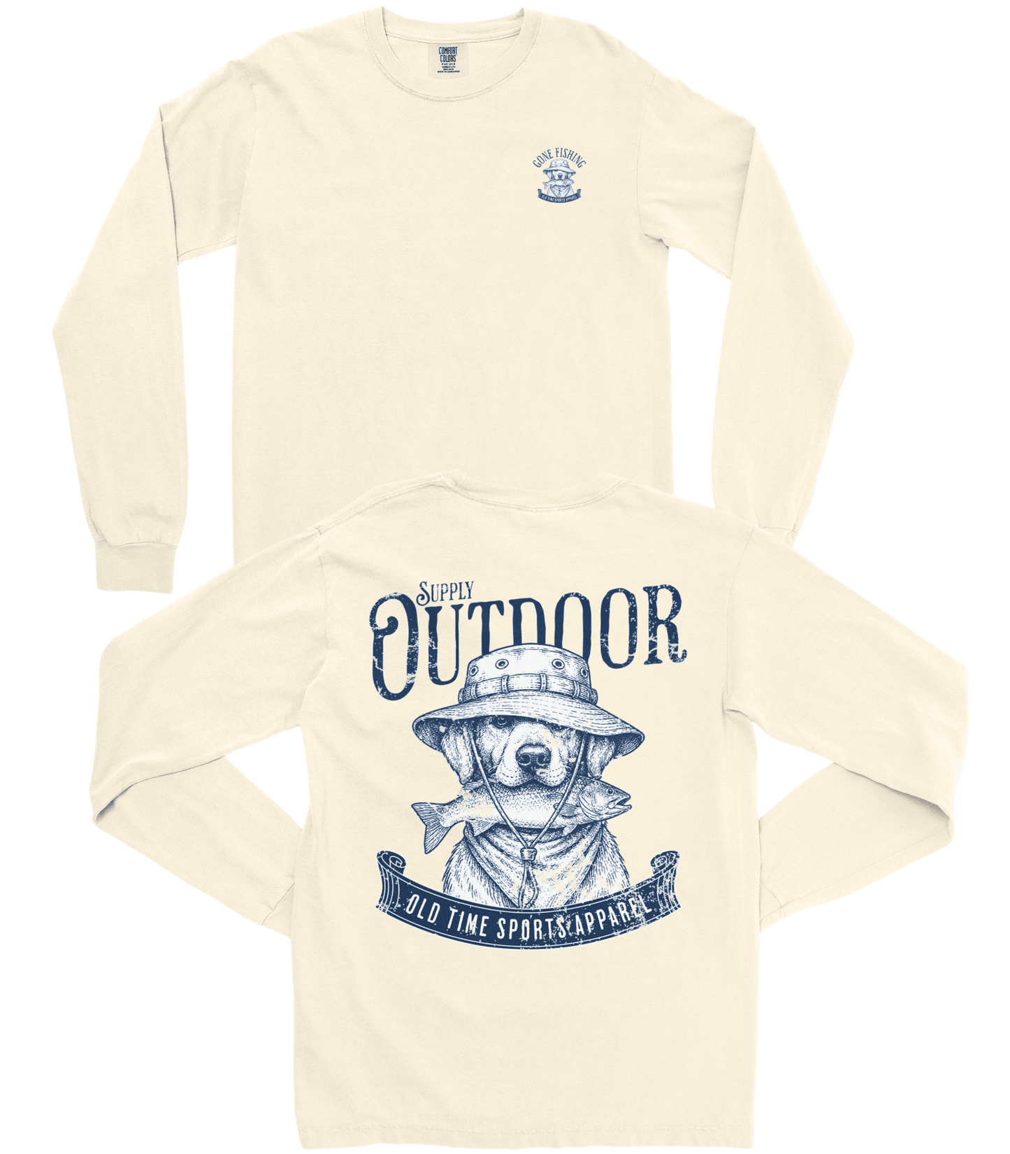 Gone Fishing Long-Sleeve Tee - Old Time Sports