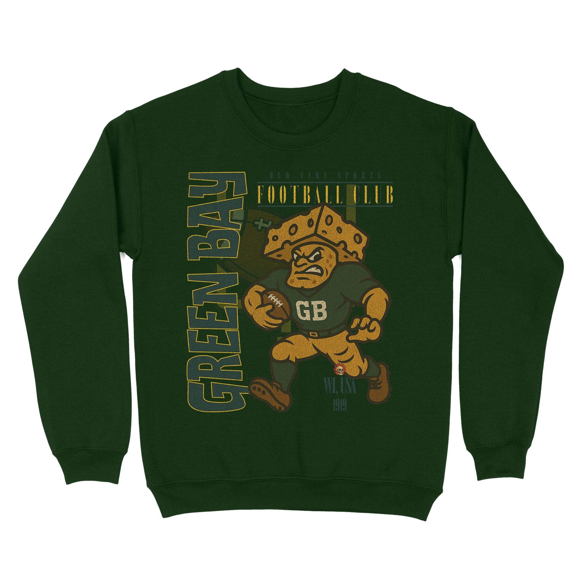 Green Bay Football Basic Crewneck - Old Time Sports