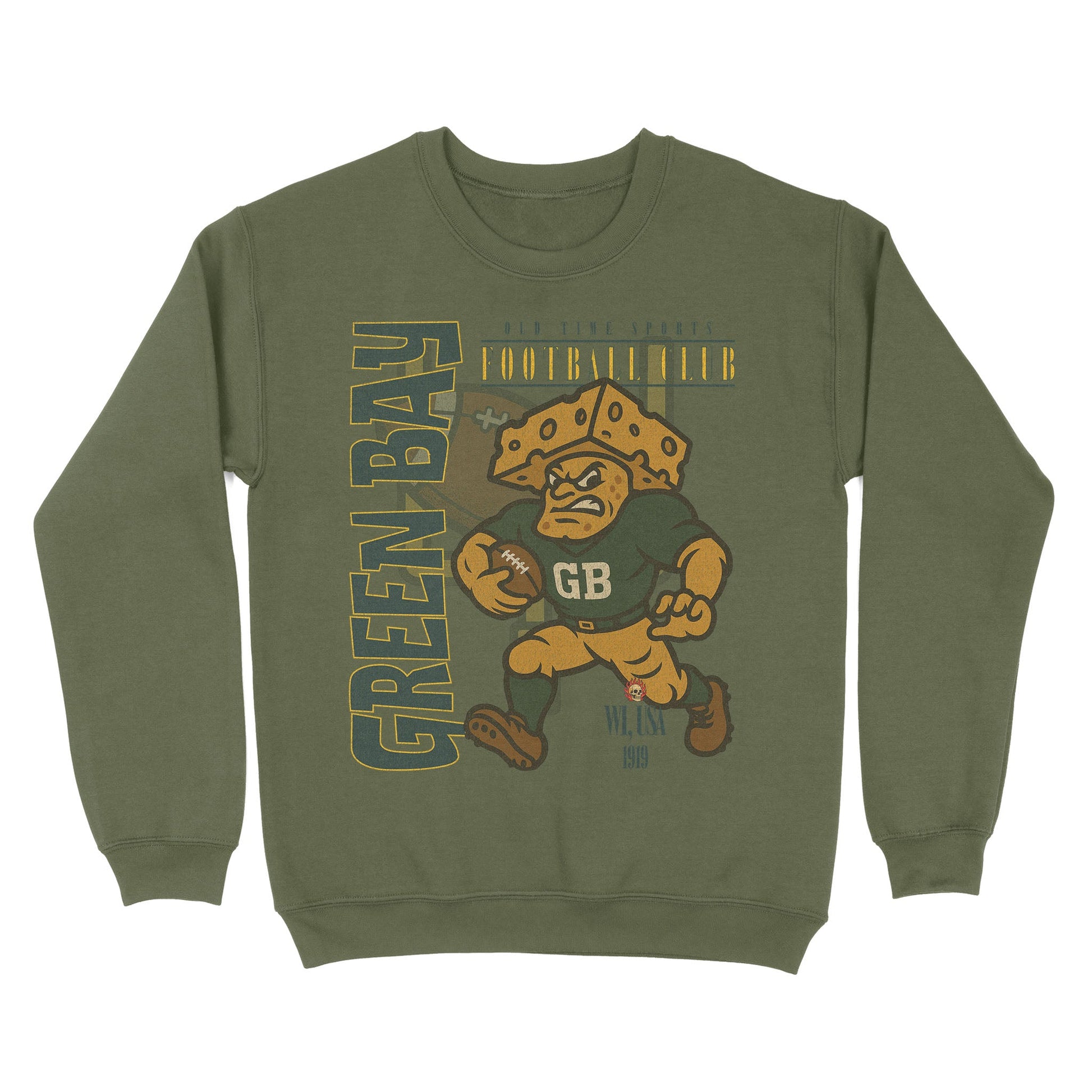Green Bay Football Basic Crewneck - Old Time Sports