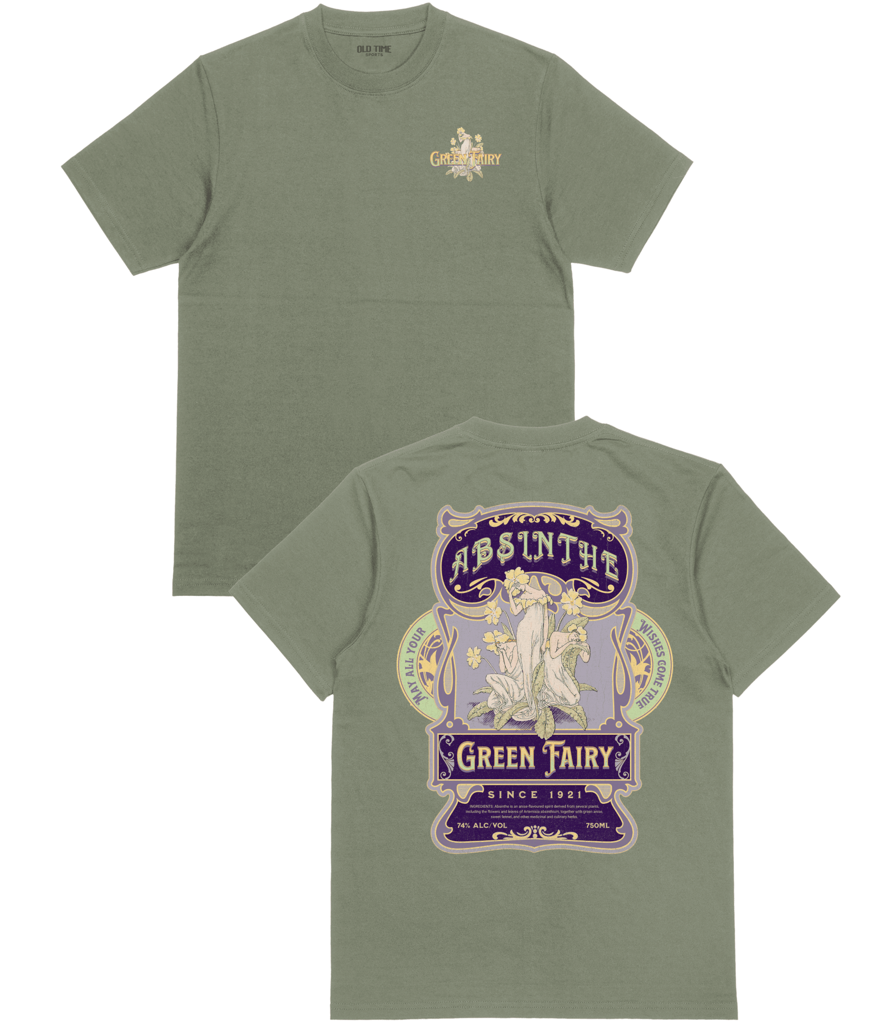 Green Fairy T-Shirt - Old Time Sports