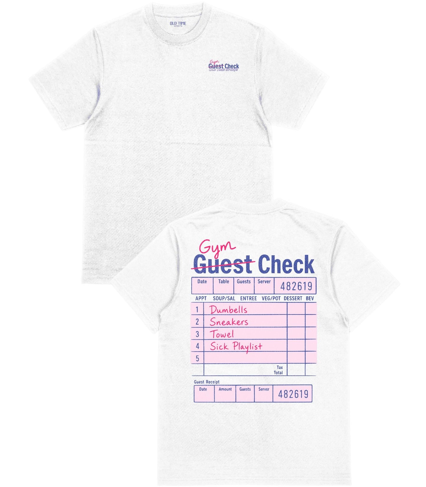 Gym Check T-Shirt - Old Time Sports