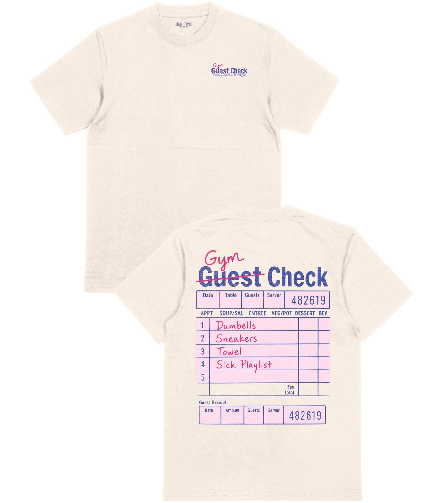 Gym Check T-Shirt - Old Time Sports