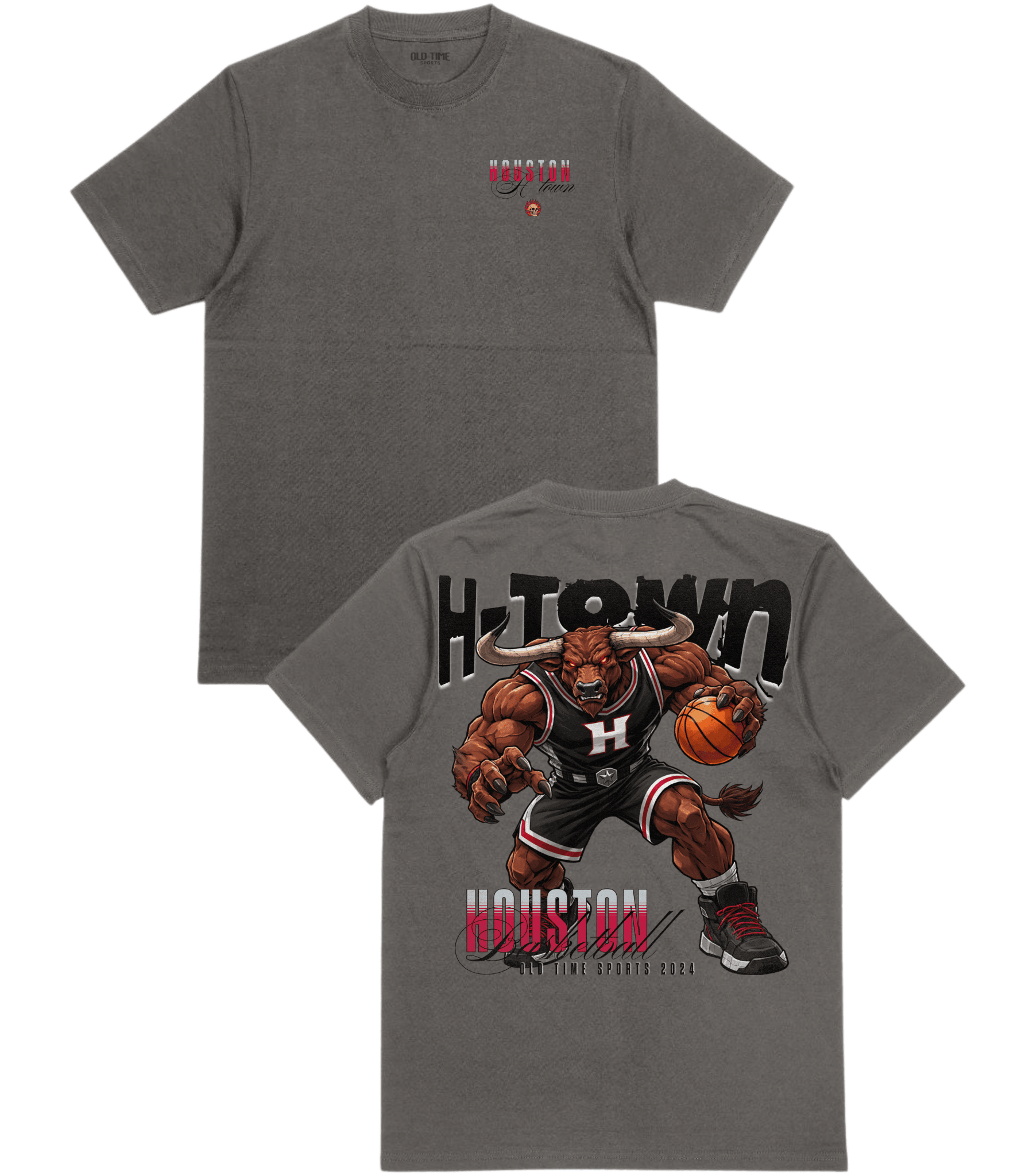 H - Town Basketball T-Shirt - Old Time Sports