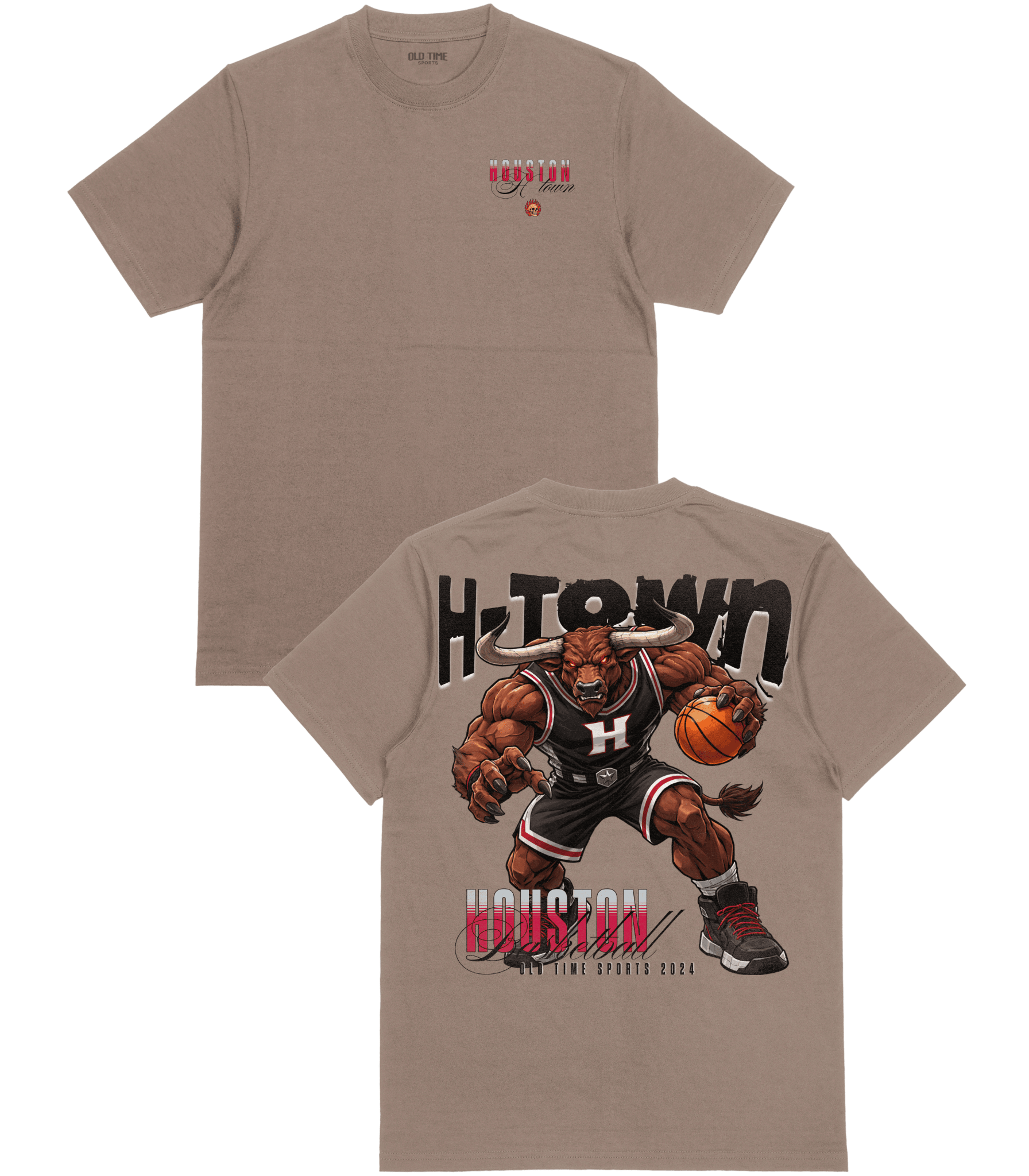 H - Town Basketball T-Shirt - Old Time Sports