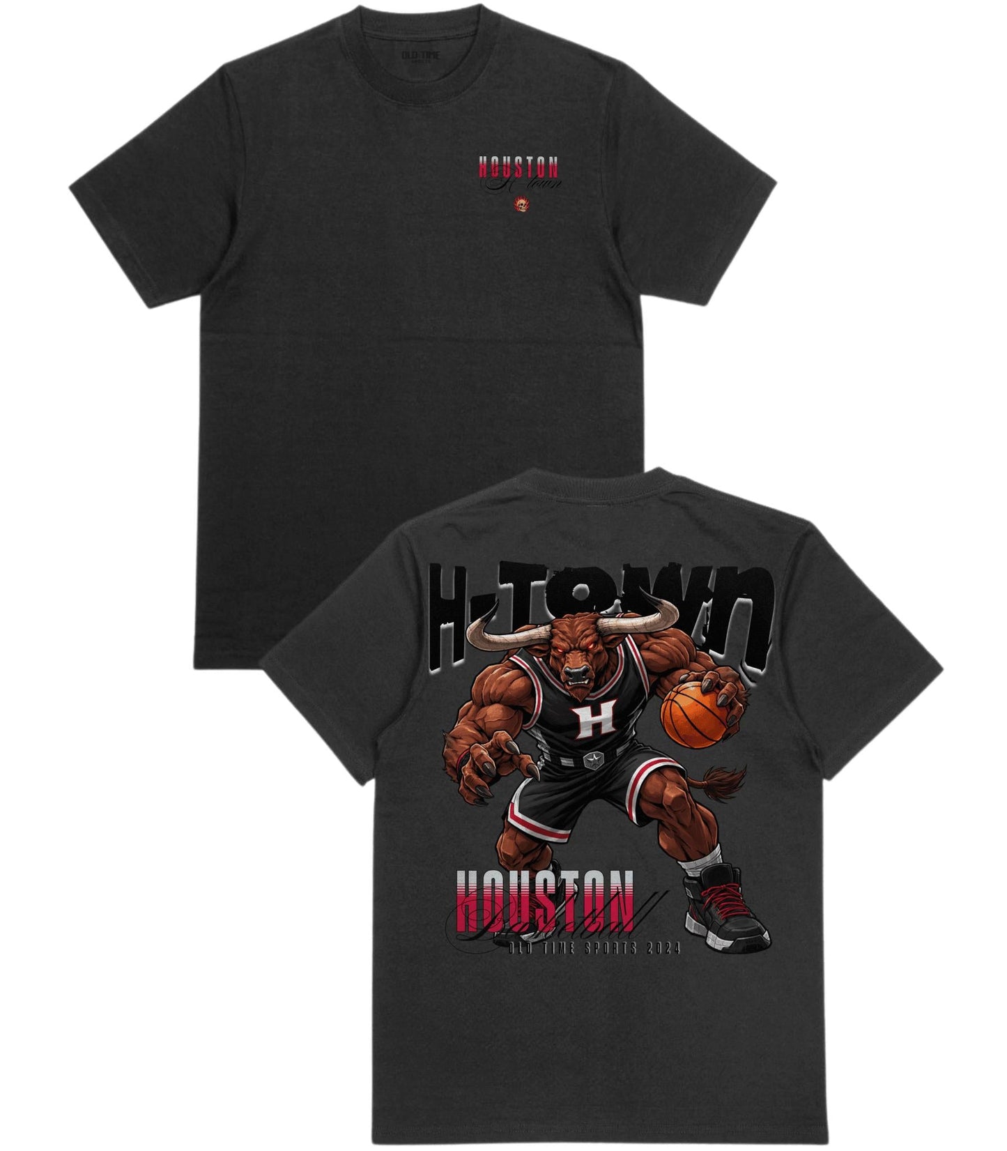 H - Town Basketball T-Shirt - Old Time Sports