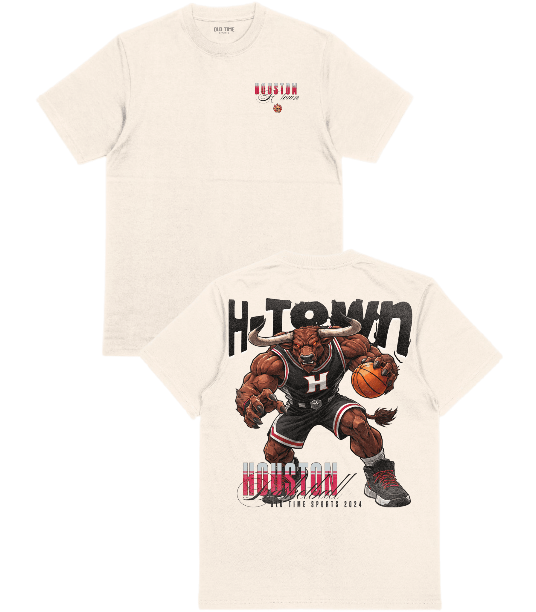 H - Town Basketball T-Shirt - Old Time Sports