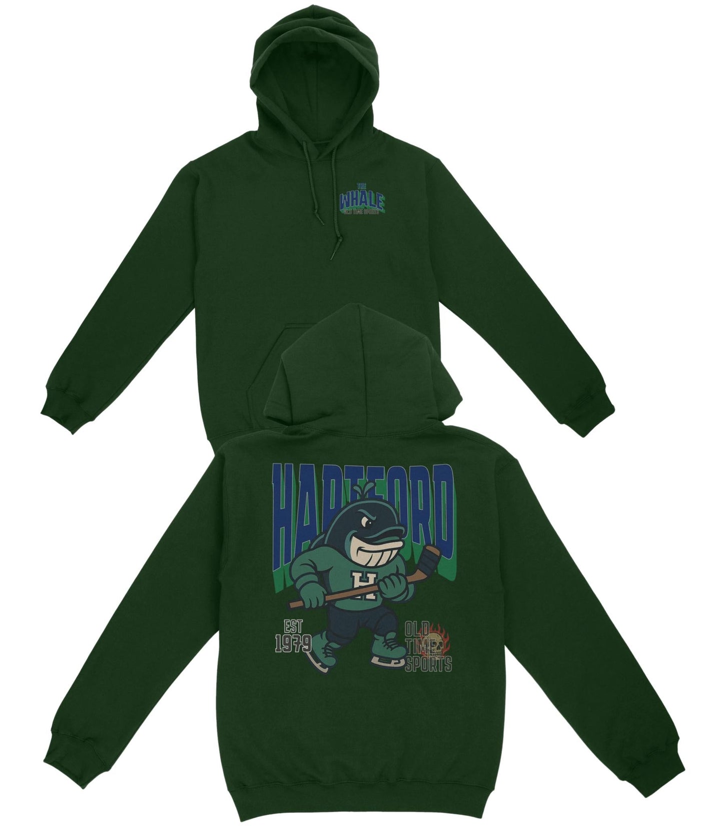 Hartford "The Whale" Hockey v1 Basic Hoodie