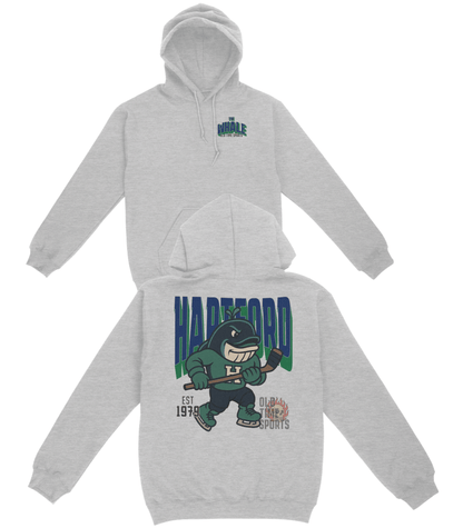 Hartford "The Whale" Hockey v1 Basic Hoodie - Old Time Sports