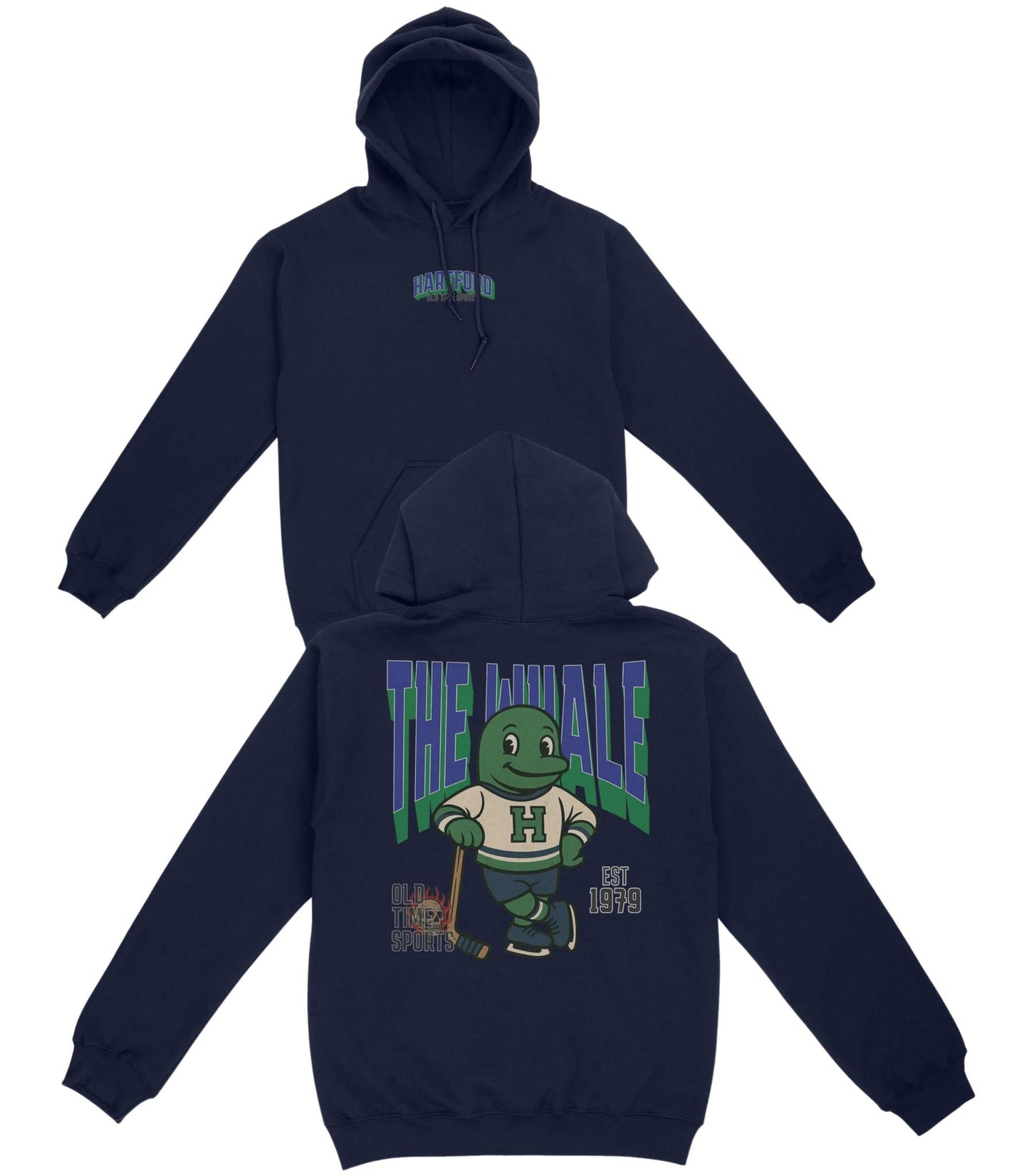 Hartford "The Whale" Hockey v2 Basic Hoodie