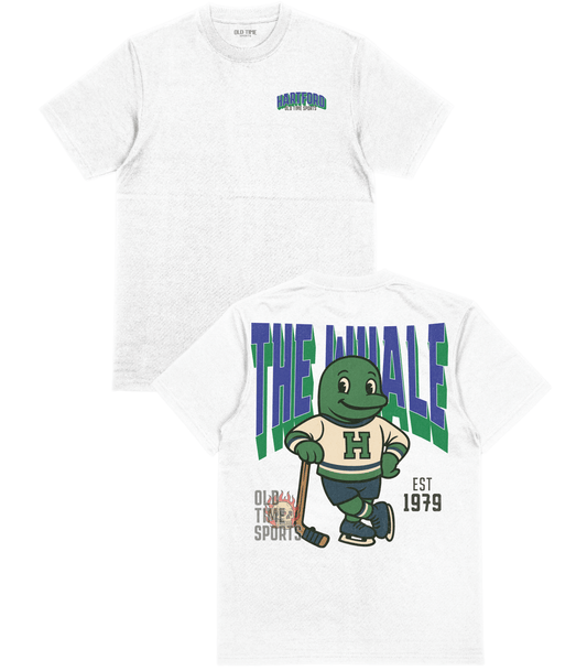 Hartford "The Whale" Hockey v2 T-Shirt - Old Time Sports