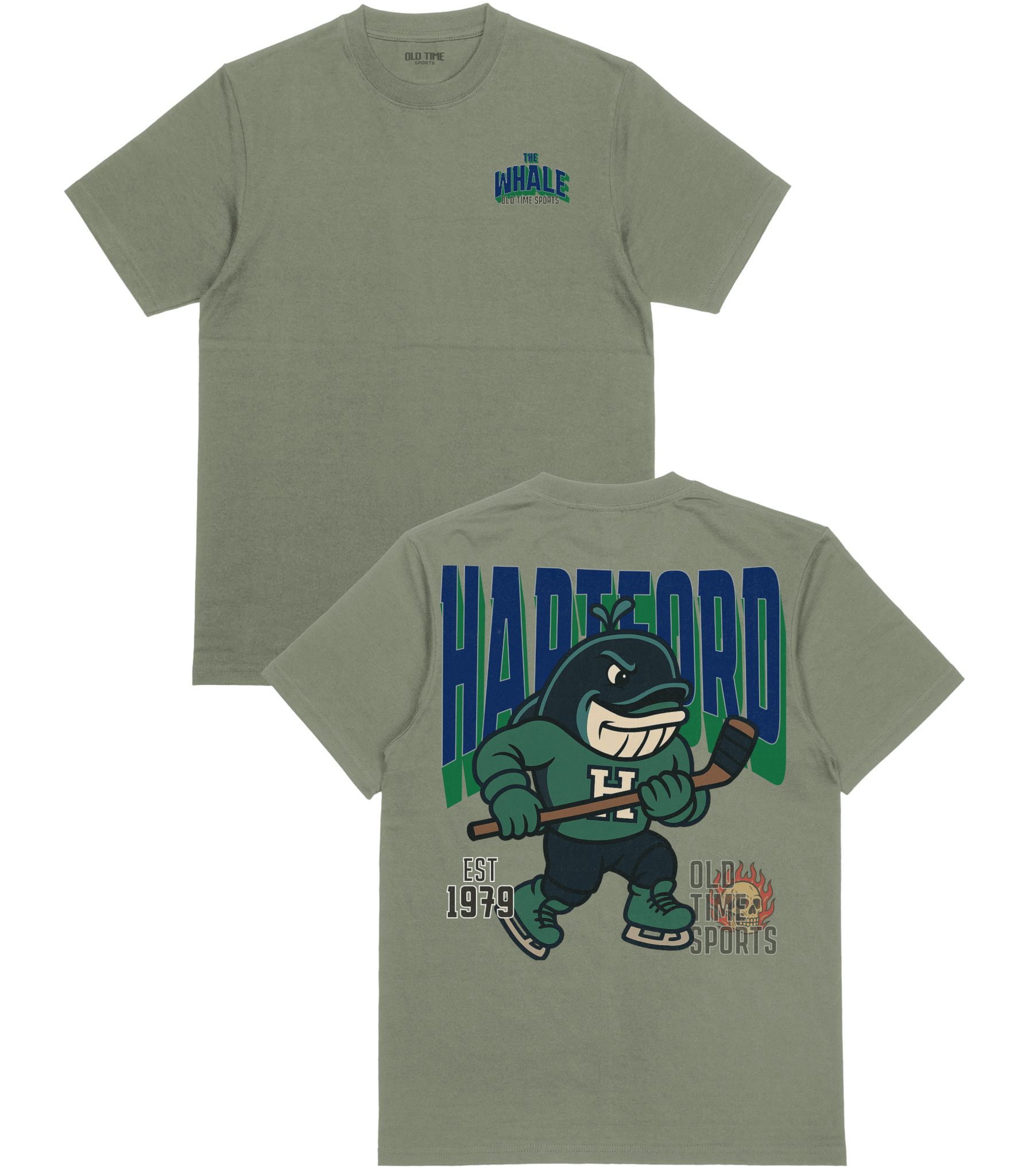 Hartford "The Whale" v1 Hockey T-Shirt - Old Time Sports
